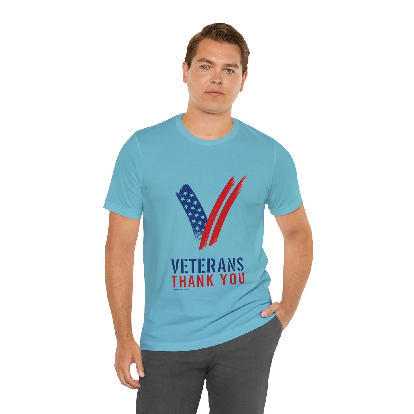 T-Shirt Graphic Tees for Men and Women Graphic Tee Shirts for Gray Tshirt Outfits Veterans Day Petrova Designs