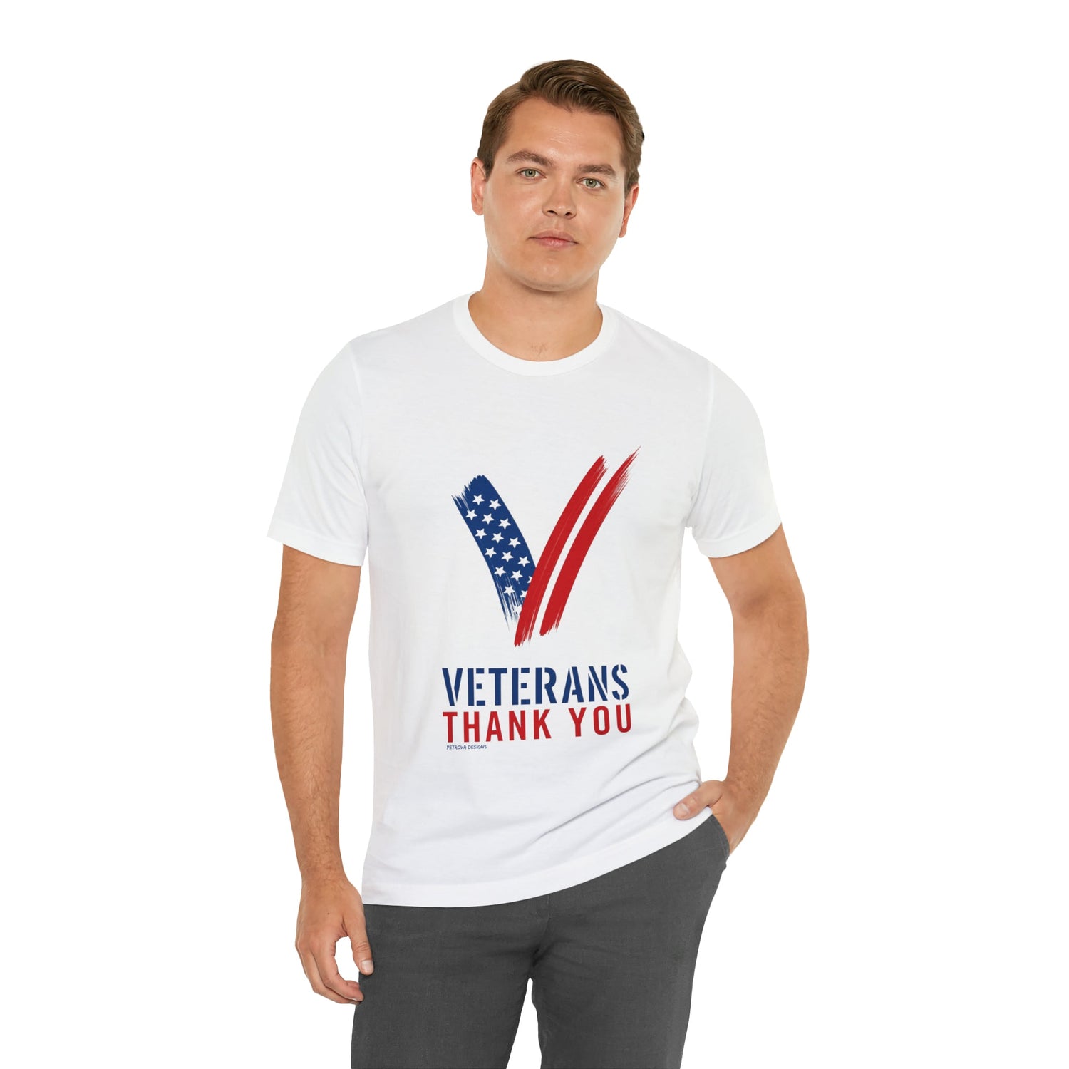 T-Shirt Graphic Tees for Men and Women Graphic Tee Shirts for Gray Tshirt Outfits Veterans Day Petrova Designs