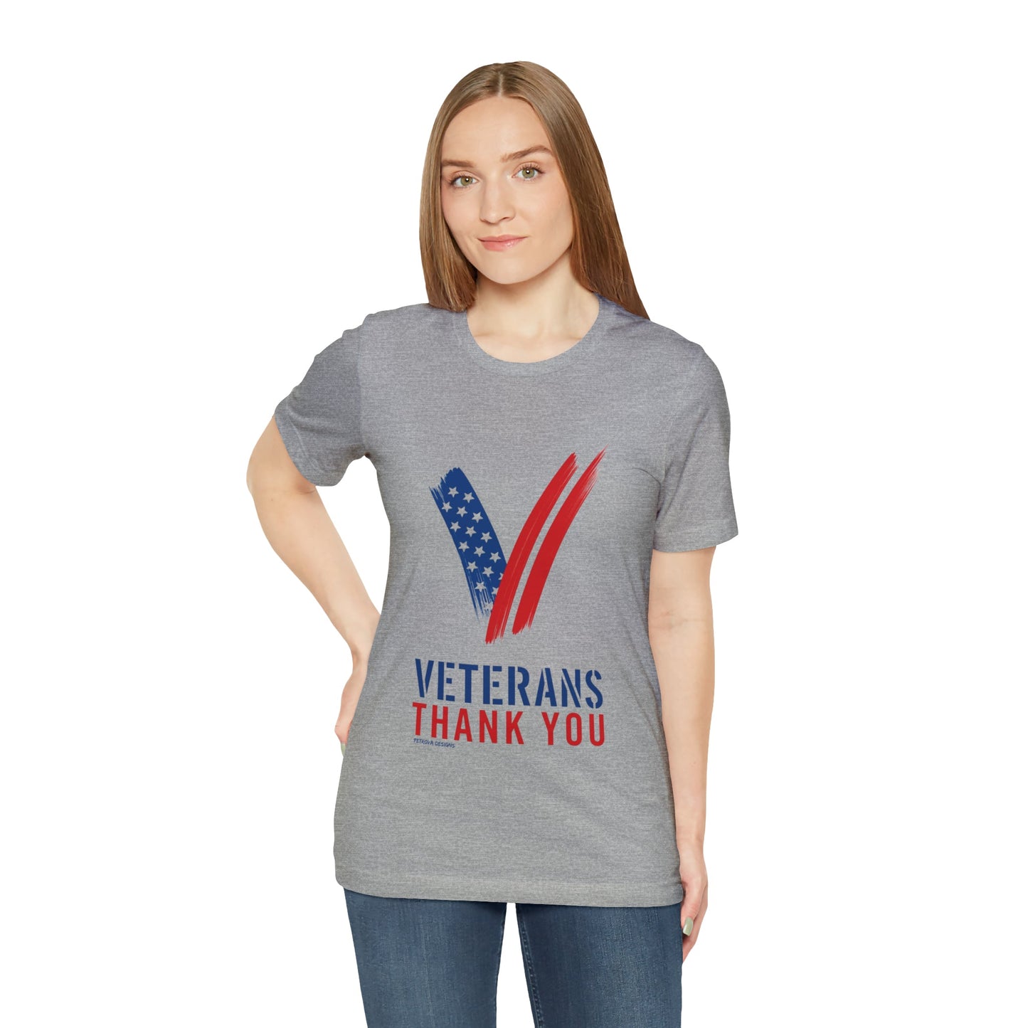 T-Shirt Graphic Tees for Men and Women Graphic Tee Shirts for Gray Tshirt Outfits Veterans Day Petrova Designs