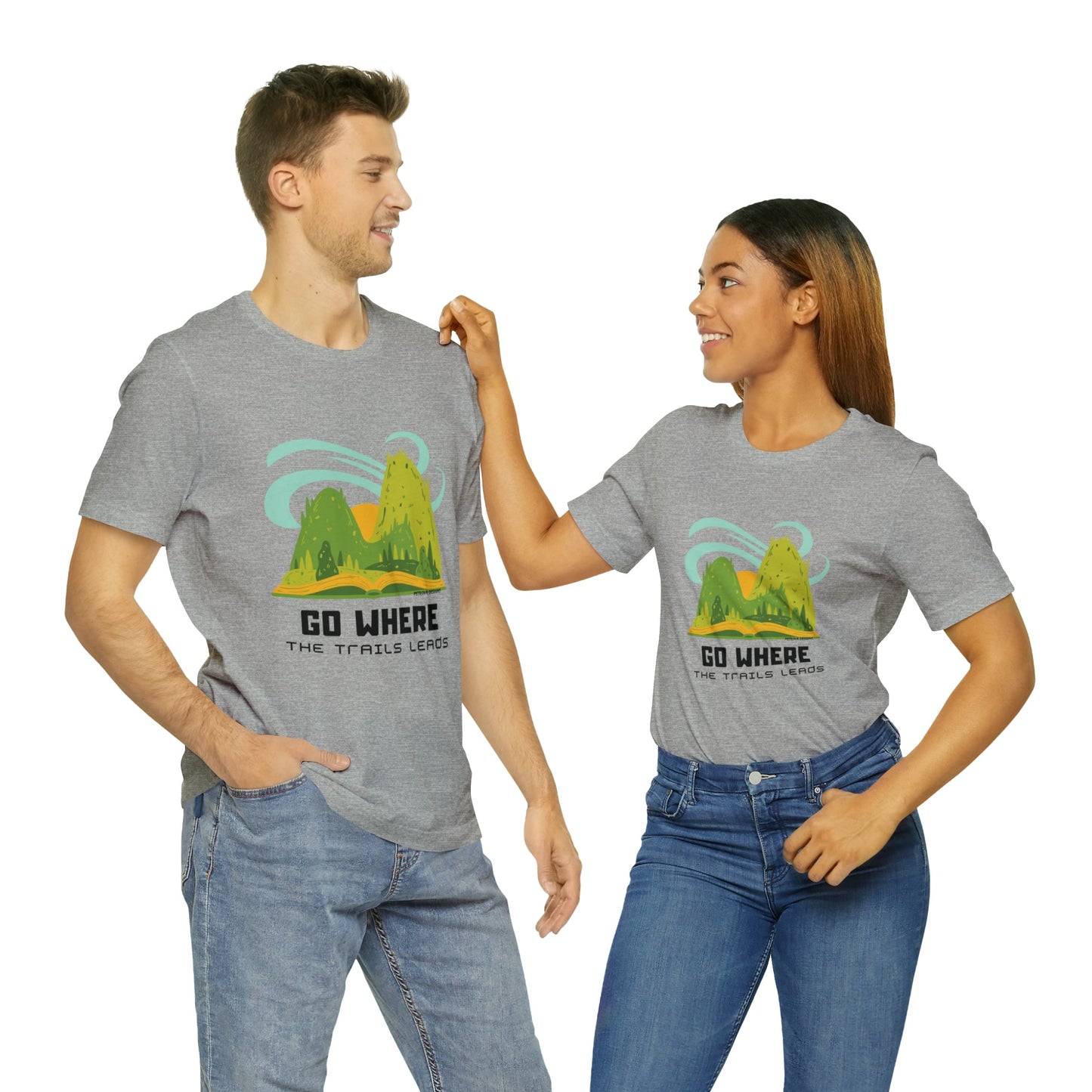 T-Shirt Graphic Tees for Men and Women Graphic Tee Shirts for Tshirt Outfits Hiker Nature Petrova Designs