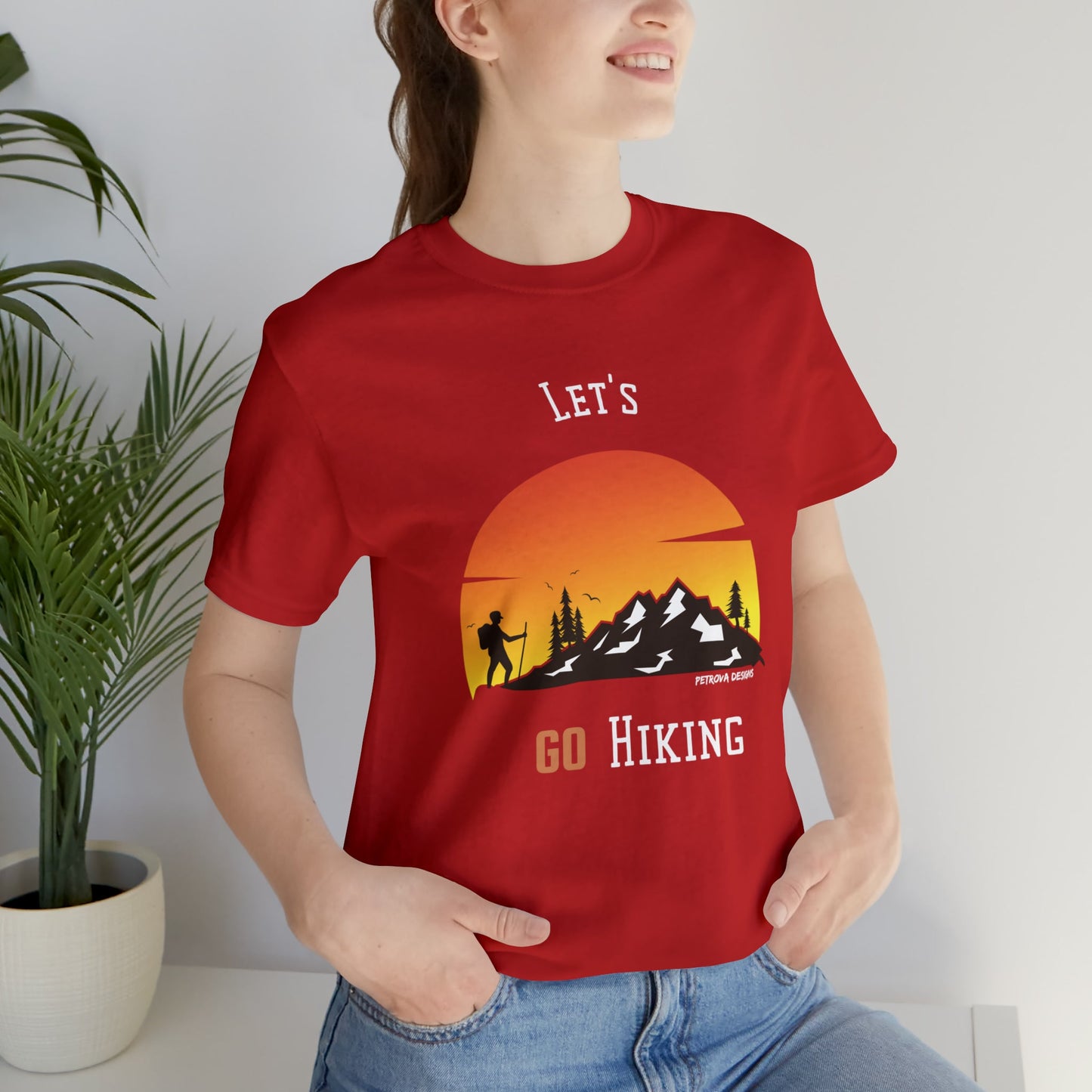 T-Shirt Graphic Tees for Men and Women Graphic Tee Shirts for Tshirt Outfits Hiking Hiker Petrova Designs