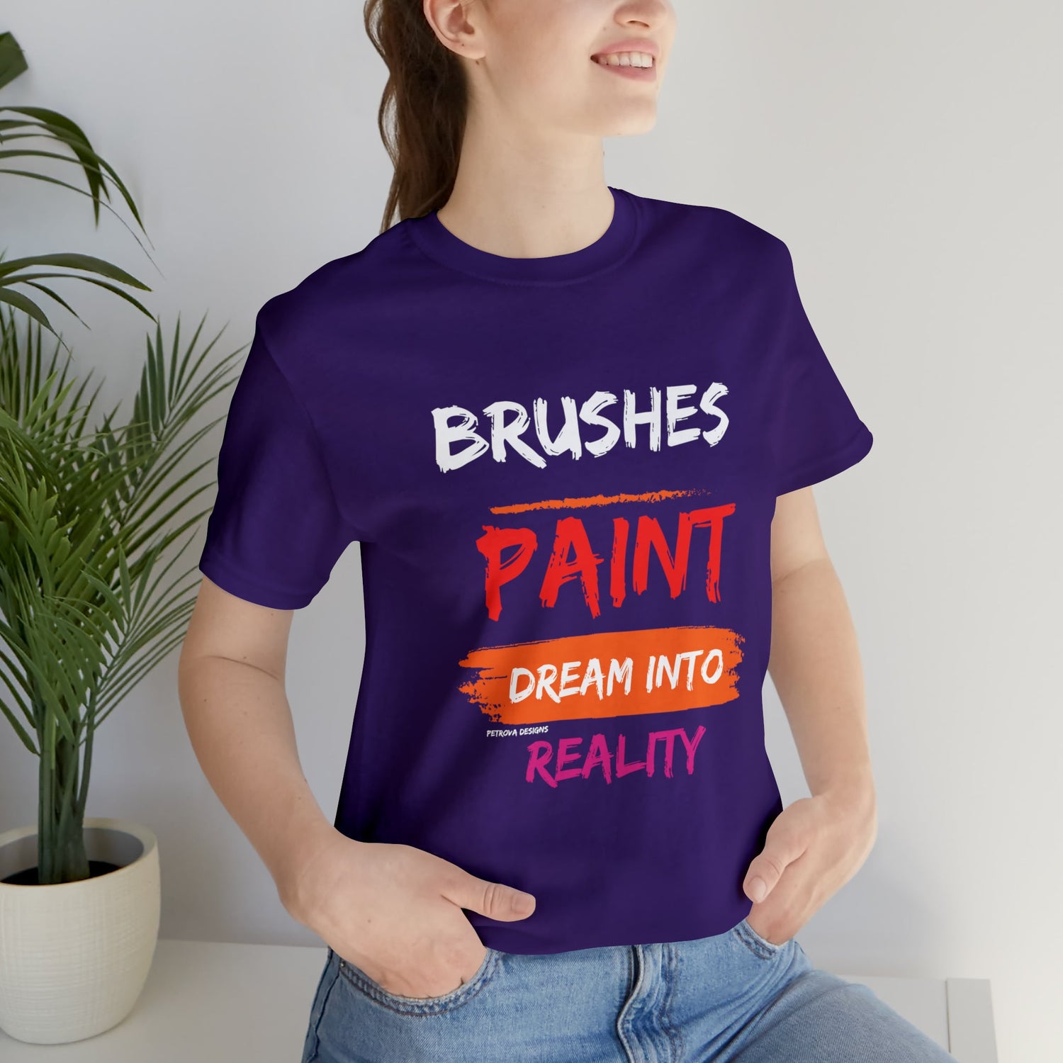 Team Purple T-Shirt Graphic Tees for Men and Women Graphic Tee Shirts for Tshirt Outfits Painting Painter Petrova Designs