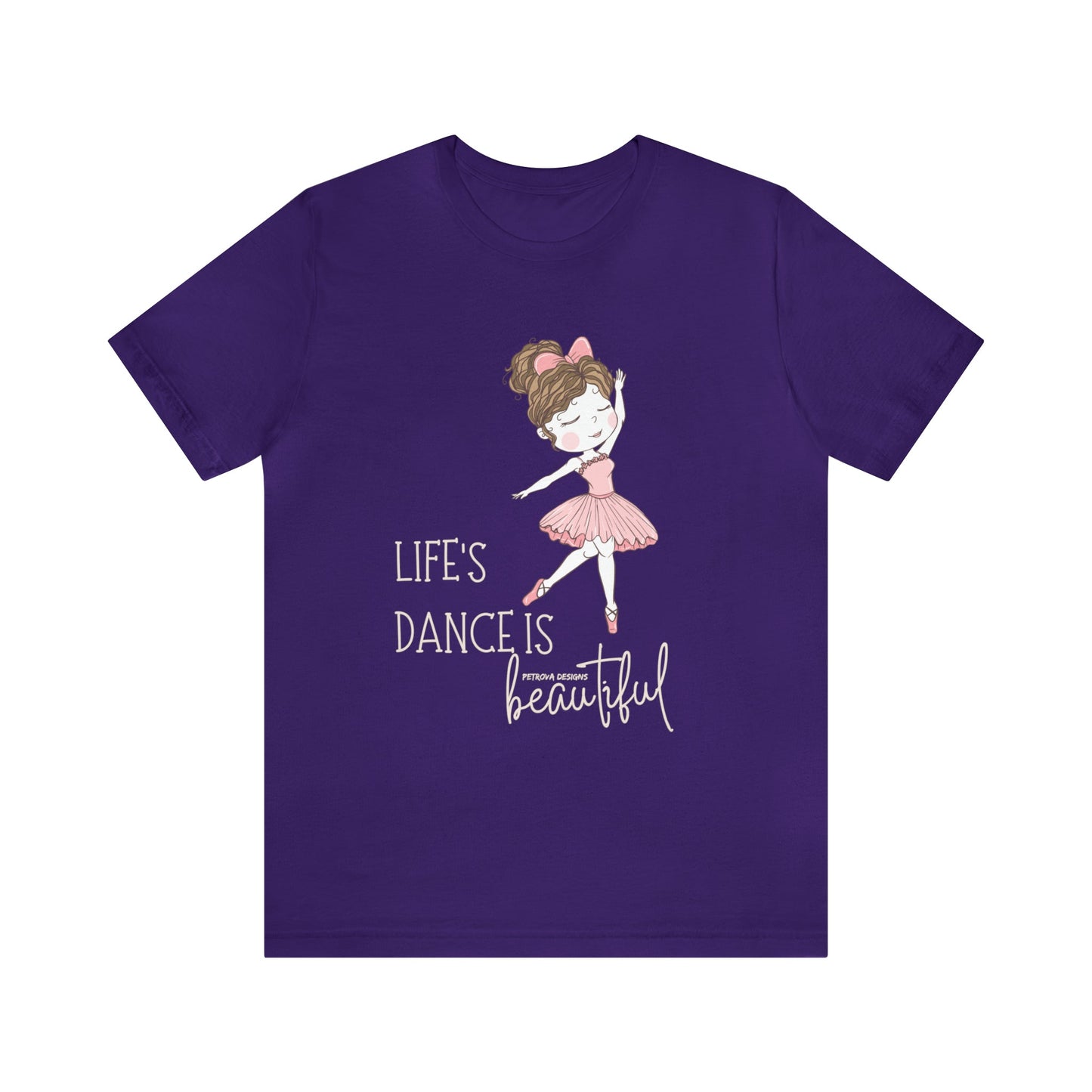 T-Shirt Graphic Tees Men's and Women's Bella Canvas Shirts for Black Tshirt Outfit Ballerina Dancer Petrova Designs