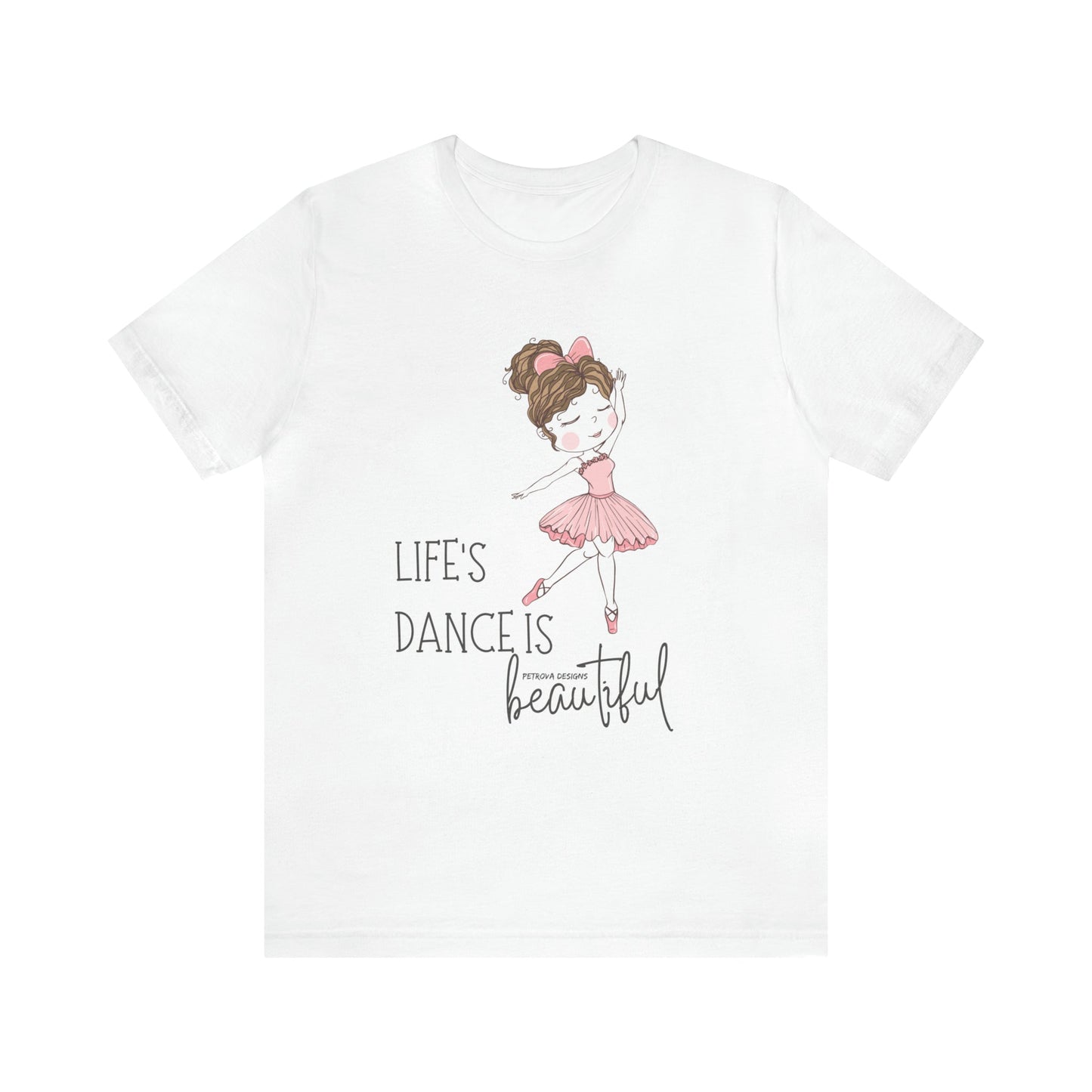 T-Shirt Graphic Tees Men's and Women's Bella Canvas Shirts for Black Tshirt Outfit Ballerina Dancer Petrova Designs