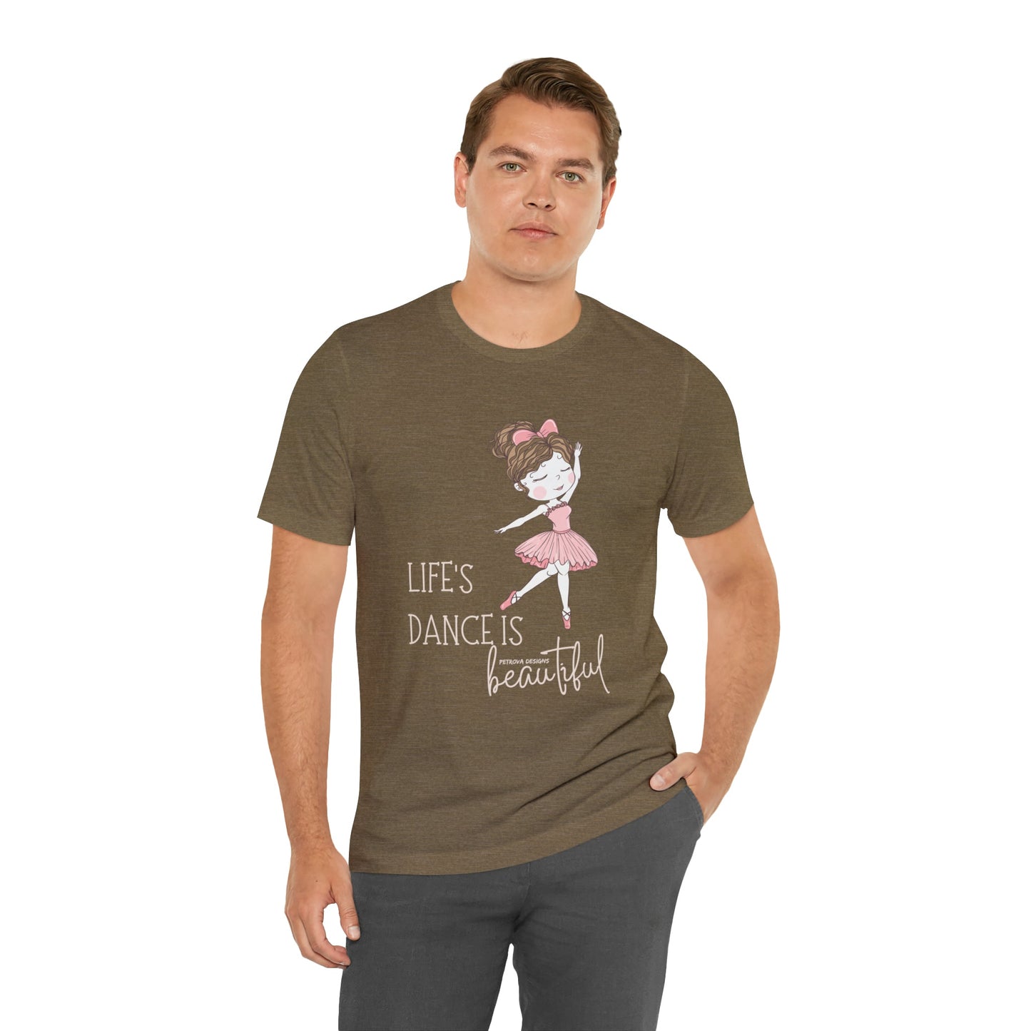 T-Shirt Graphic Tees Men's and Women's Bella Canvas Shirts for Black Tshirt Outfit Ballerina Dancer Petrova Designs