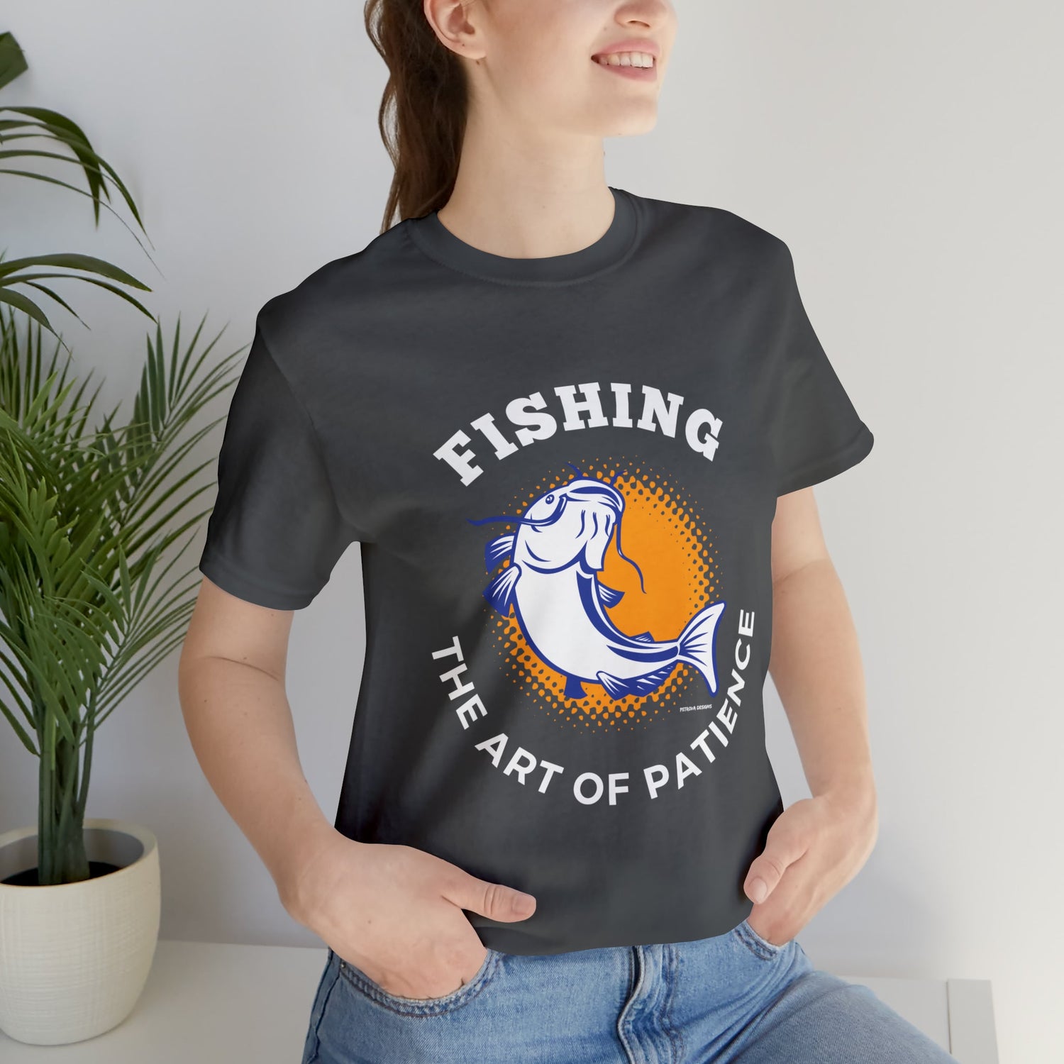 T-Shirt Graphic Tees Men's and Women's Bella Canvas Shirts for Black Tshirt Outfit Fishing Petrova Designs