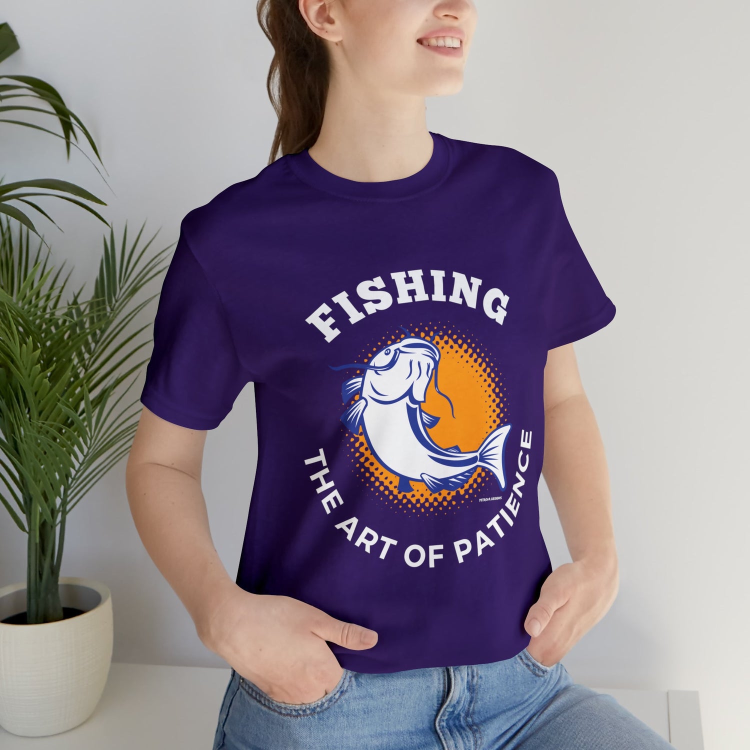 T-Shirt Graphic Tees Men's and Women's Bella Canvas Shirts for Black Tshirt Outfit Fishing Petrova Designs