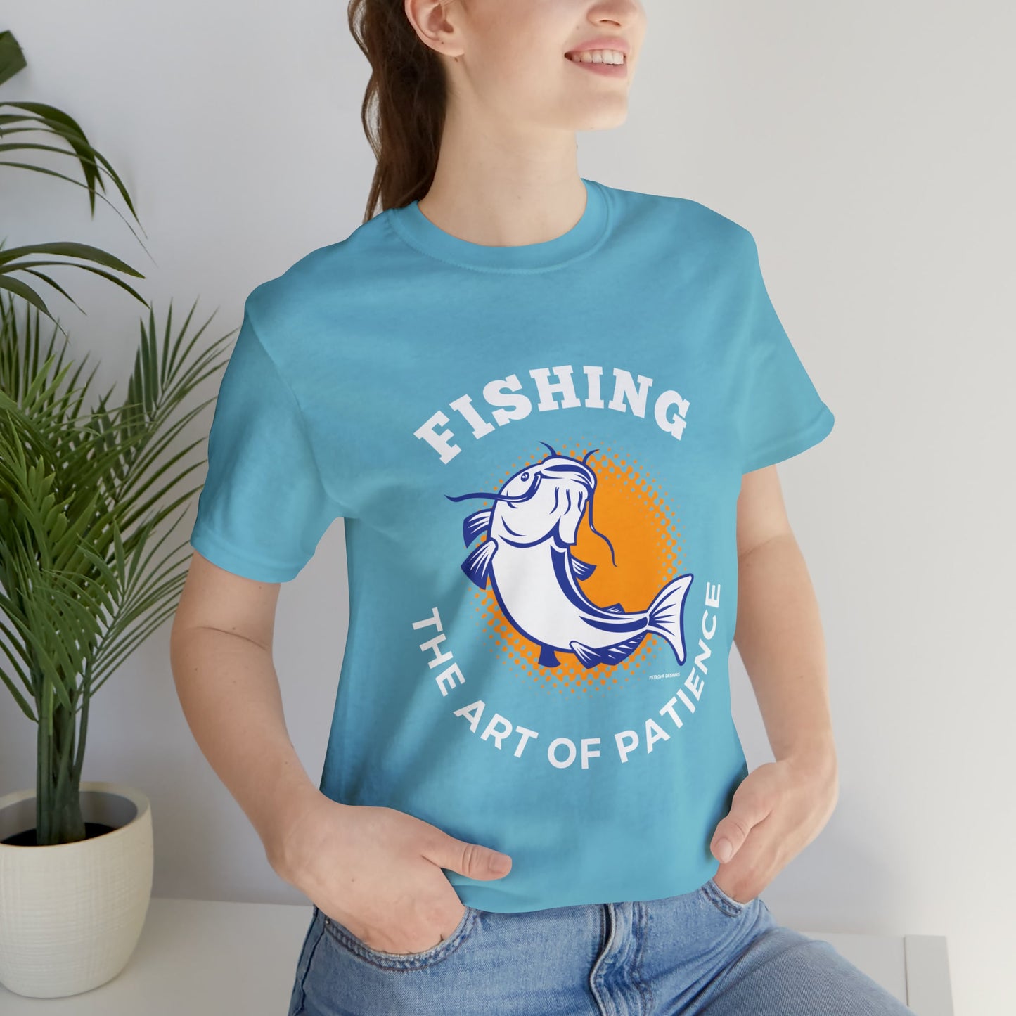 T-Shirt Graphic Tees Men's and Women's Bella Canvas Shirts for Black Tshirt Outfit Fishing Petrova Designs