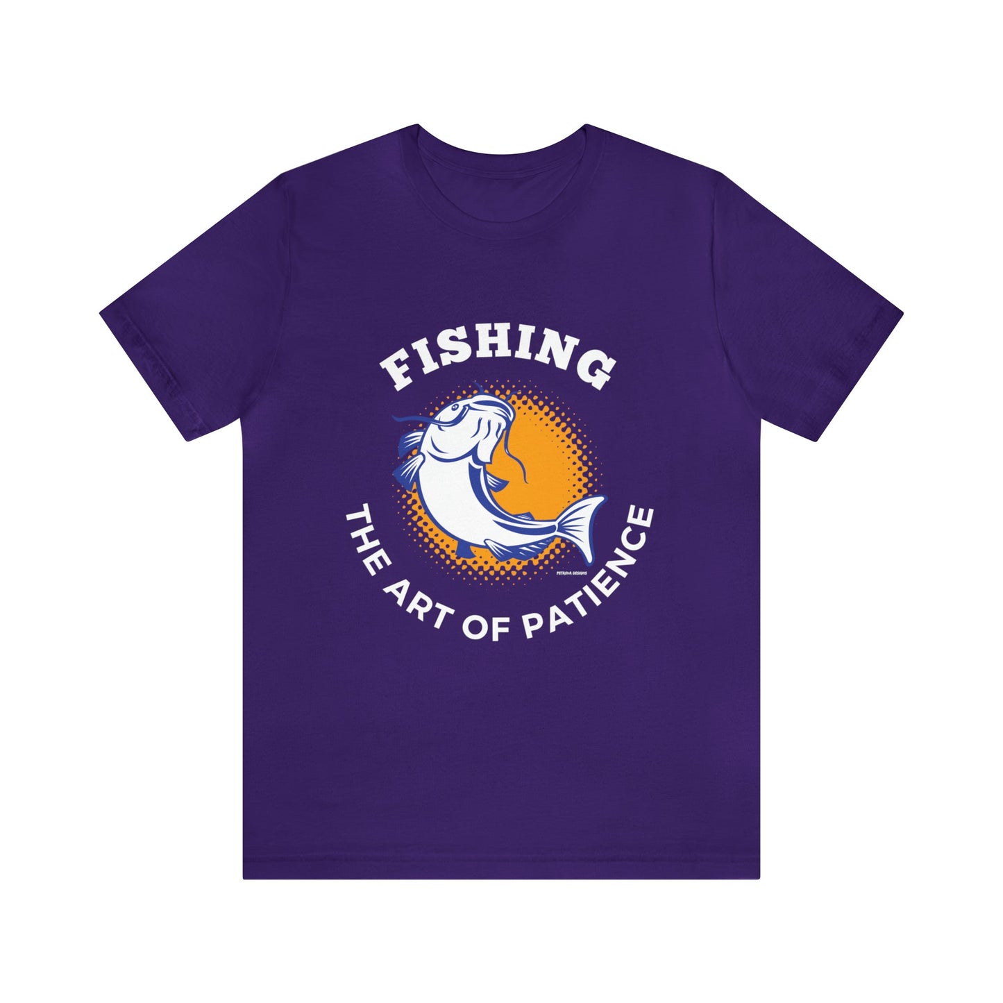 Team Purple T-Shirt Graphic Tees Men's and Women's Bella Canvas Shirts for Black Tshirt Outfit Fishing Petrova Designs