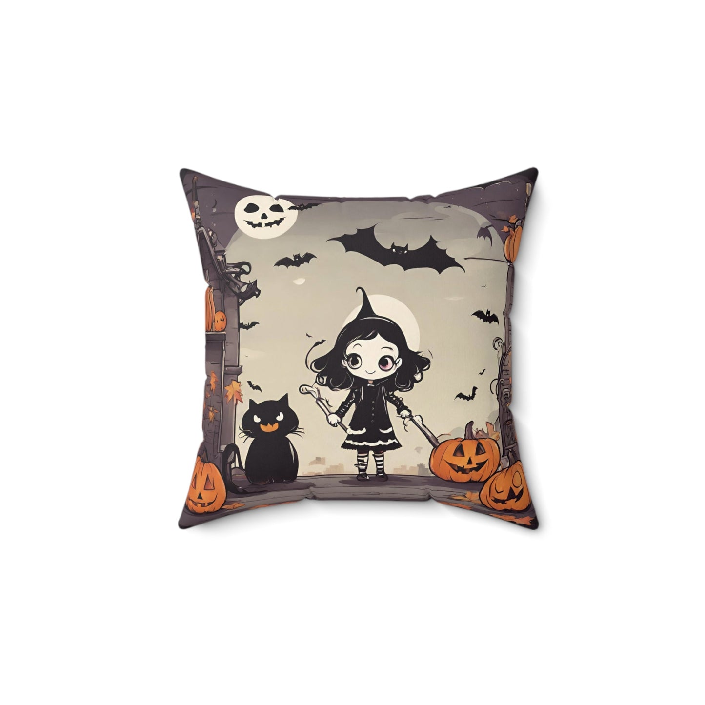 14" × 14" Home Decor Halloween Accent Pillows for Throw Pillows Decor for Couch or Sofa Petrova Designs