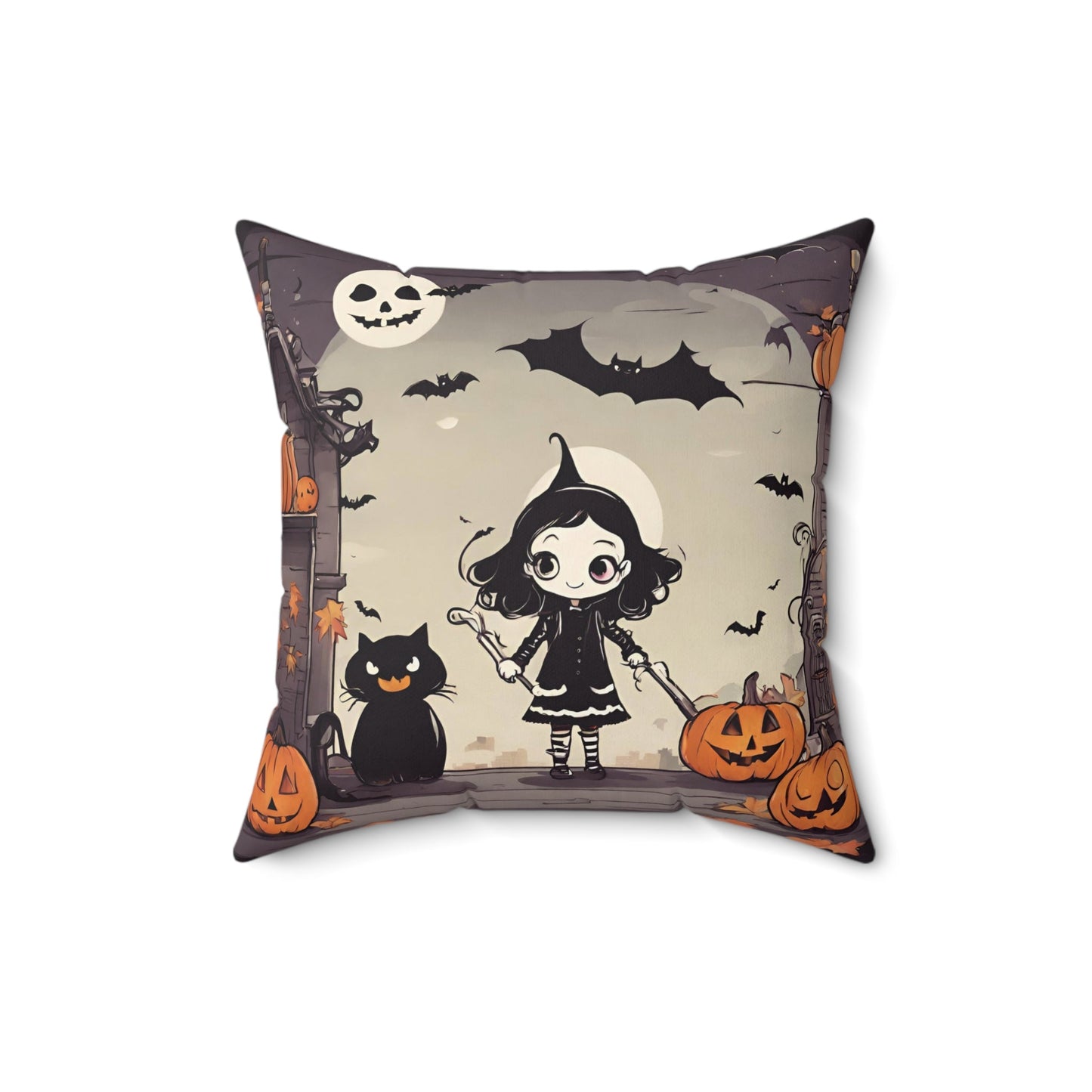 16" × 16" Home Decor Halloween Accent Pillows for Throw Pillows Decor for Couch or Sofa Petrova Designs