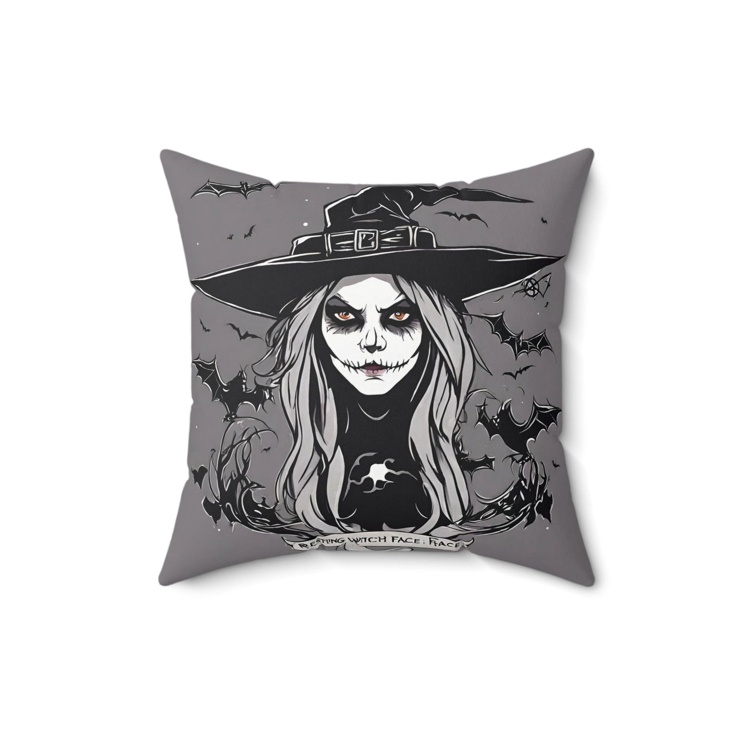 16" × 16" Home Decor Halloween Accent Pillows for Throw Pillows Decor for Couch or Sofa Spooky Petrova Designs