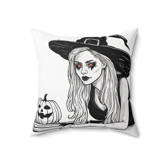 18" × 18" Home Decor Halloween Accent Pillows for Throw Pillows Decor for Couch or Sofa Witch Petrova Designs