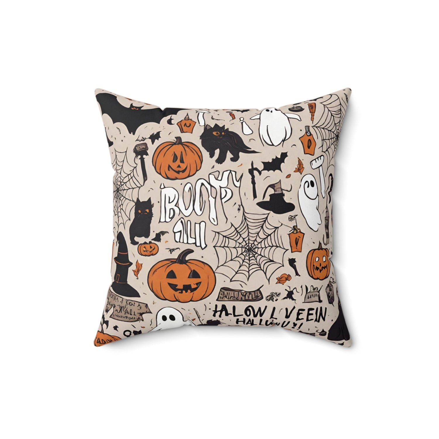 16" × 16" Home Decor Halloween Couch Pillow with Halloween Accent for Throw Pillow Decor Petrova Designs