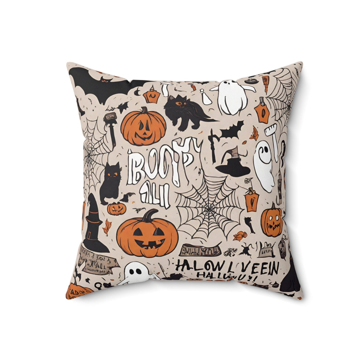 18" × 18" Home Decor Halloween Couch Pillow with Halloween Accent for Throw Pillow Decor Petrova Designs