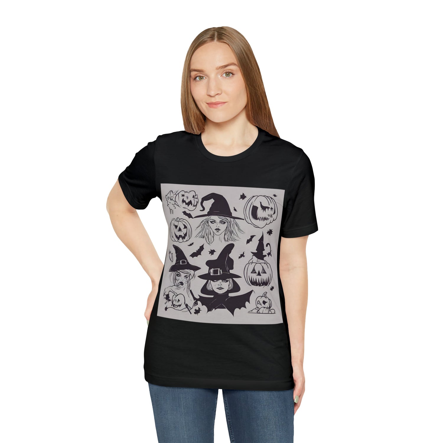 T-Shirt Halloween Shirt for Adults for Halloween Present Graphic Tee Bella Canvas Black Petrova Designs