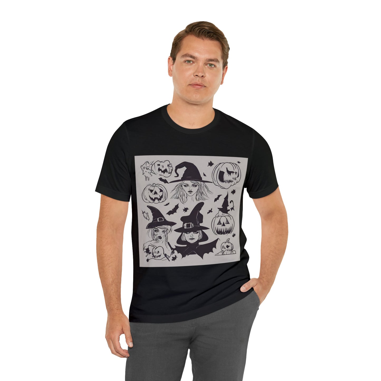 T-Shirt Halloween Shirt for Adults for Halloween Present Graphic Tee Bella Canvas Black Petrova Designs