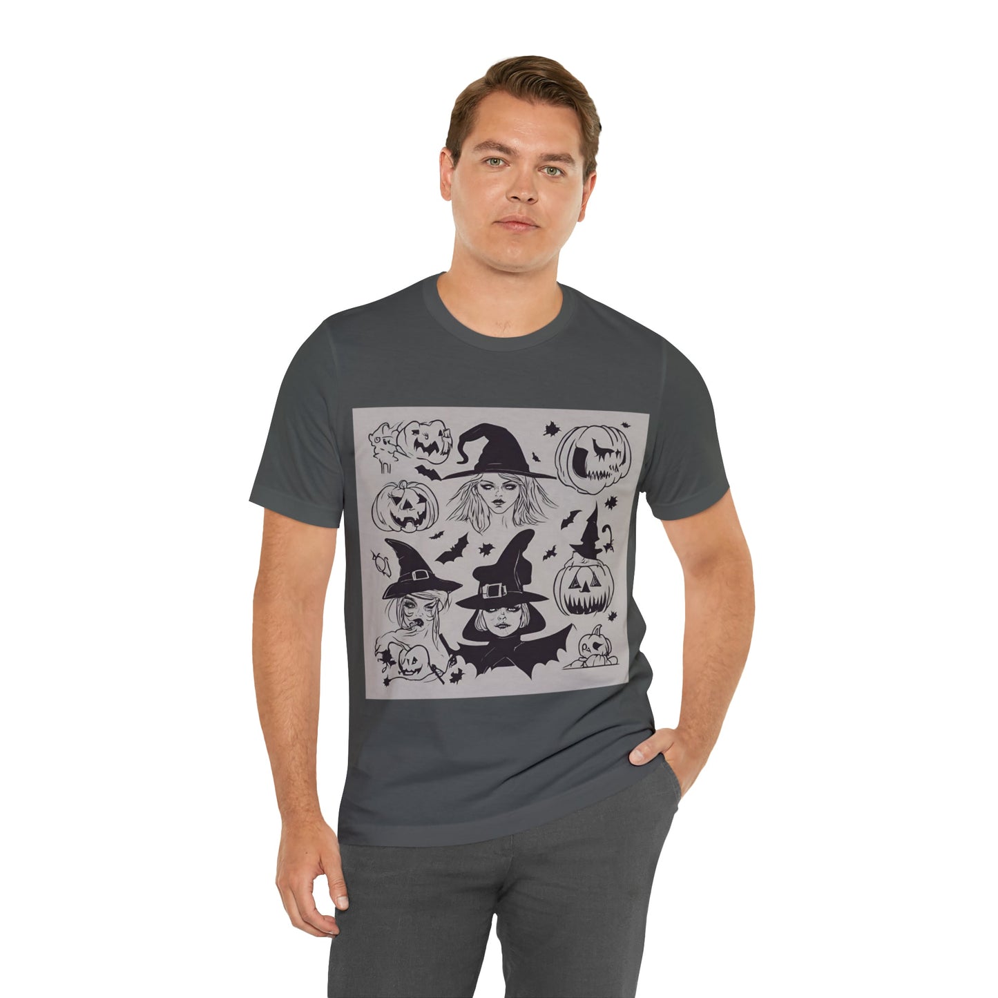 T-Shirt Halloween Shirt for Adults for Halloween Present Graphic Tee Bella Canvas Black Petrova Designs