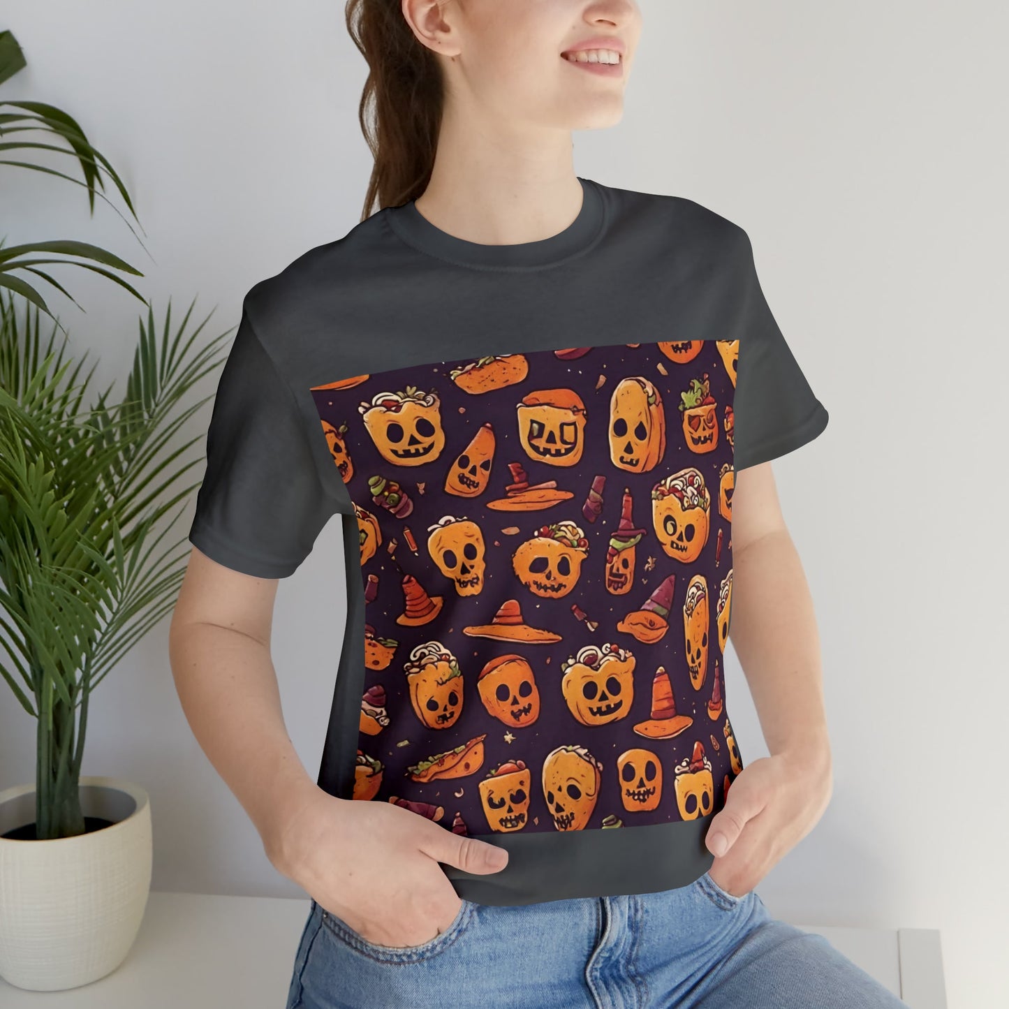 T-Shirt Halloween Shirt for Adults for Halloween Present Graphic Tee Bella Canvas Black Petrova Designs