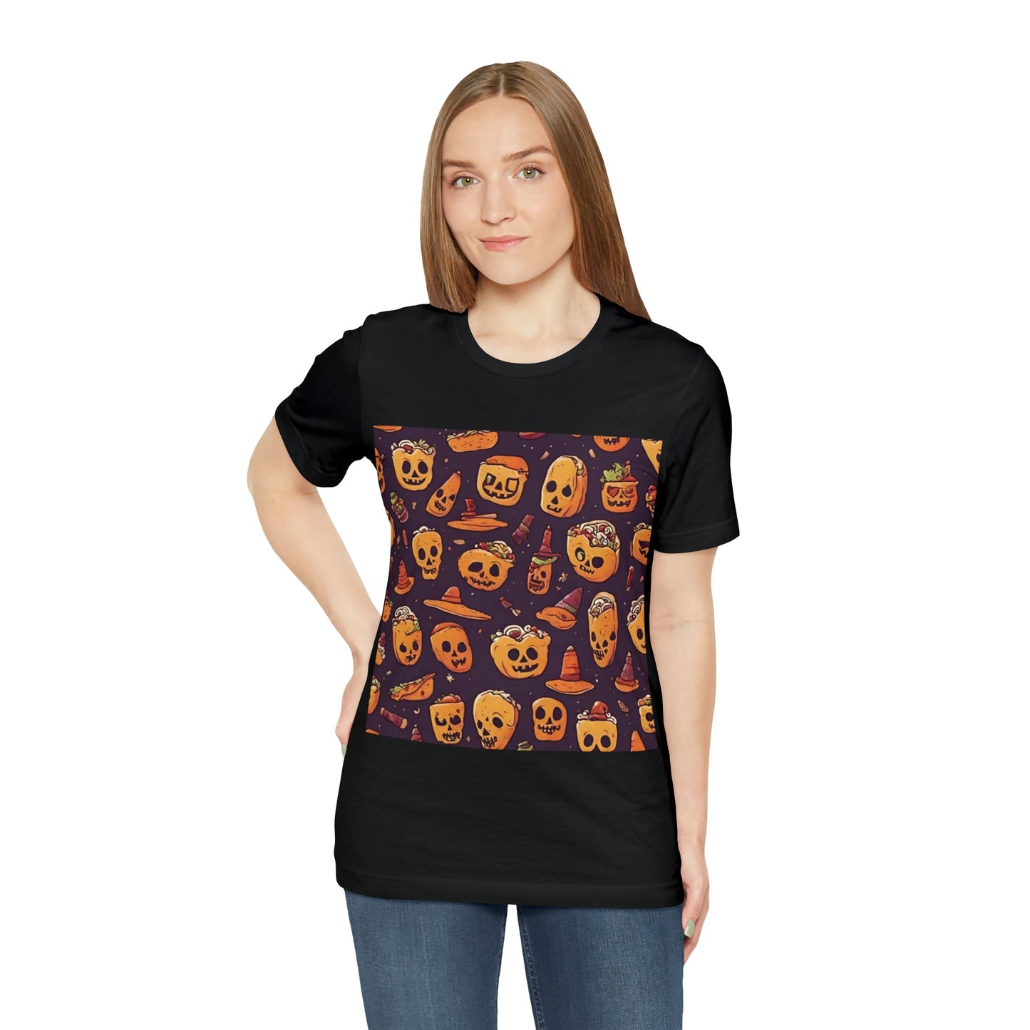 T-Shirt Halloween Shirt for Adults for Halloween Present Graphic Tee Bella Canvas Black Petrova Designs