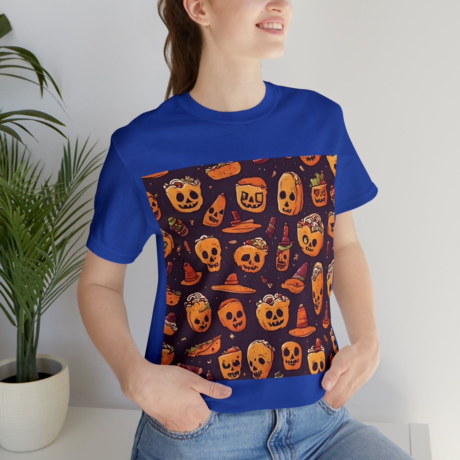 T-Shirt Halloween Shirt for Adults for Halloween Present Graphic Tee Bella Canvas Black Petrova Designs