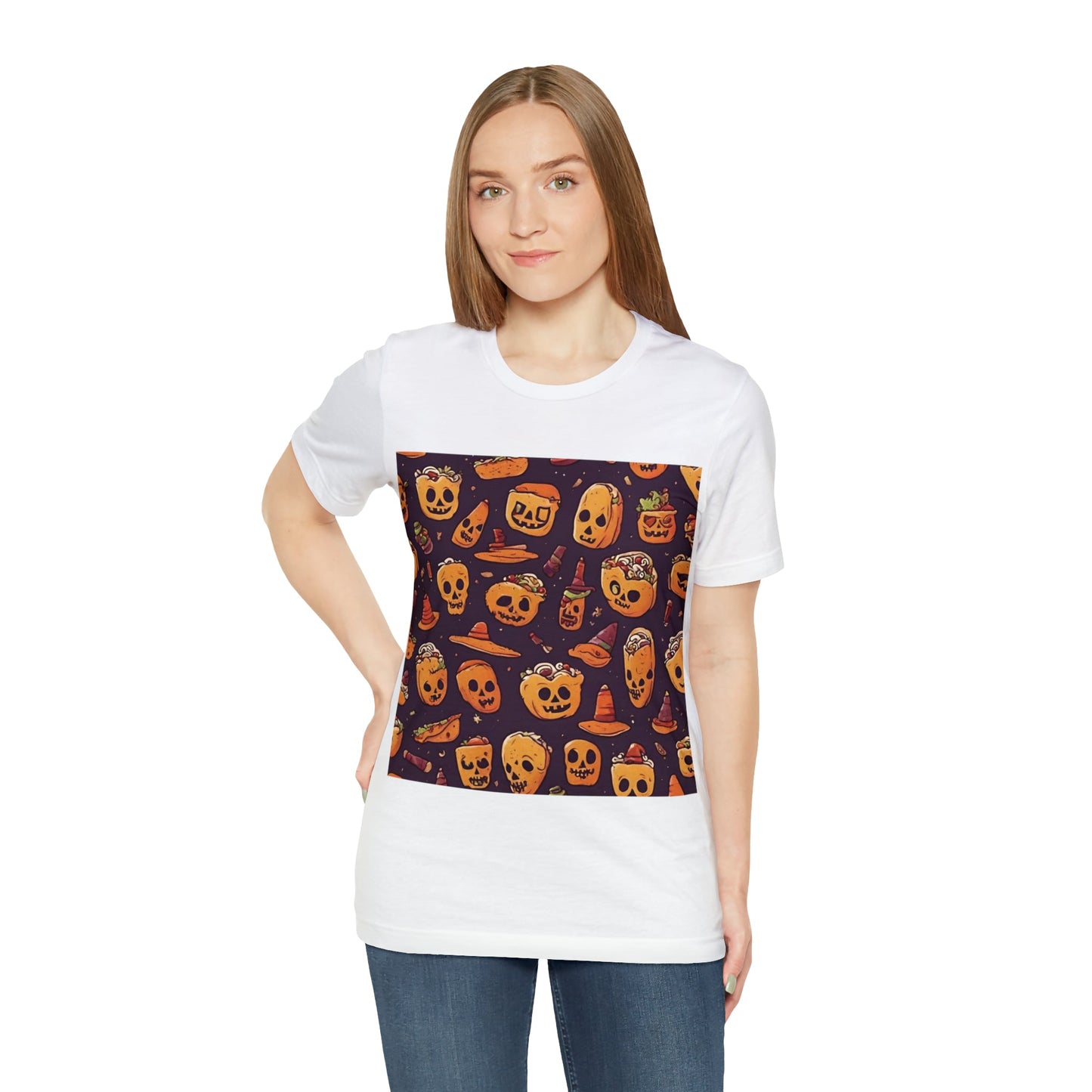 T-Shirt Halloween Shirt for Adults for Halloween Present Graphic Tee Bella Canvas Black Petrova Designs