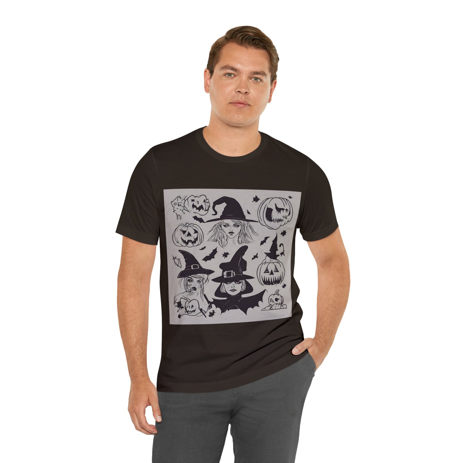 T-Shirt Halloween Shirt for Adults for Halloween Present Graphic Tee Bella Canvas Black Petrova Designs