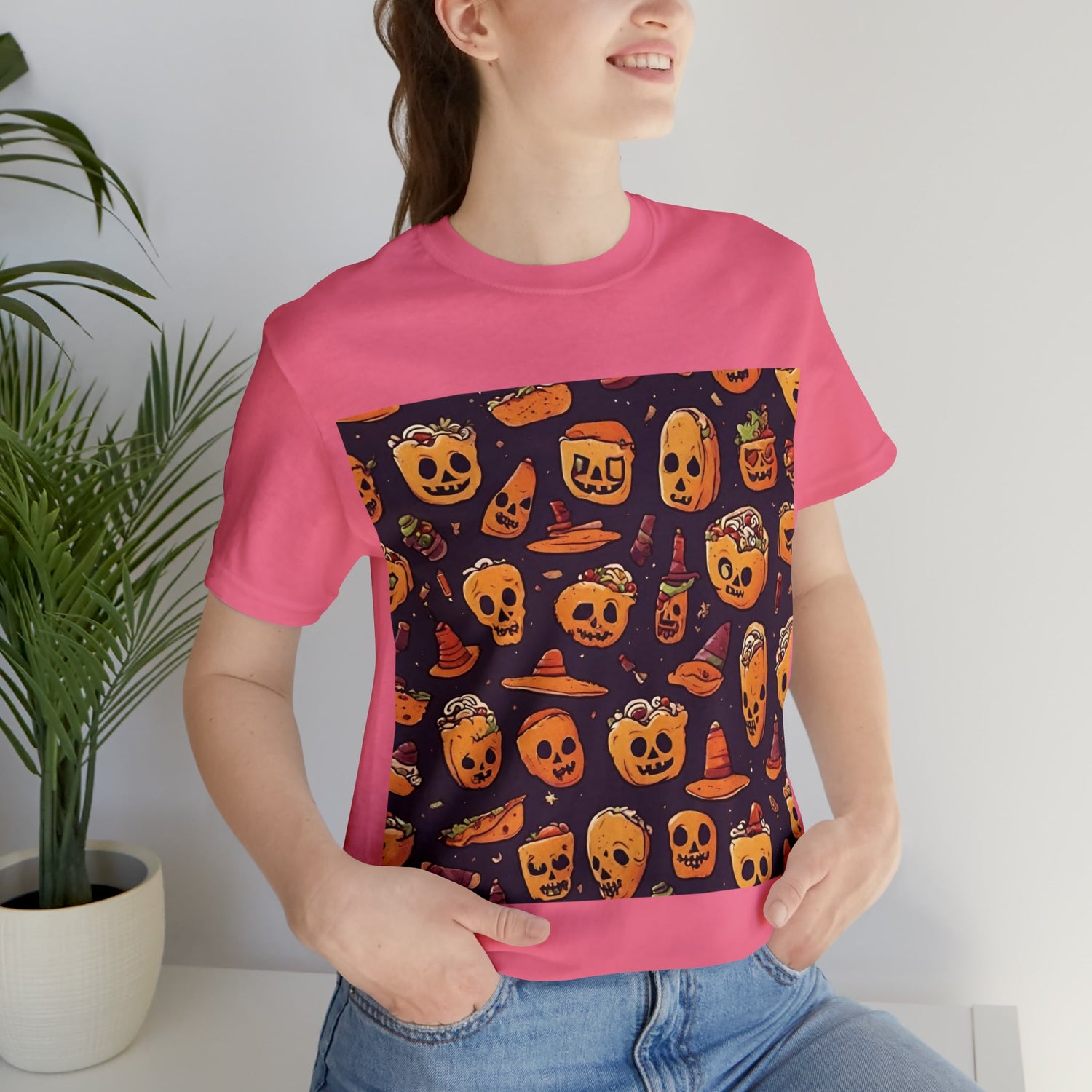 T-Shirt Halloween Shirt for Adults for Halloween Present Graphic Tee Bella Canvas Black Petrova Designs