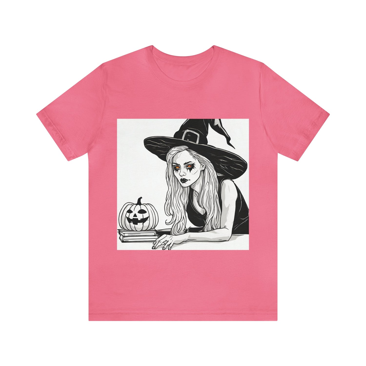 Charity Pink T-Shirt Halloween Shirt for Adults for Halloween Present Graphic Tee Bella Canvas Black Scary Petrova Designs