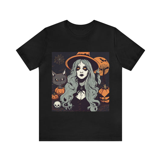 T-Shirt Halloween Shirt for Adults for Halloween Present Graphic Tee Bella Canvas Black Spooky Petrova Designs