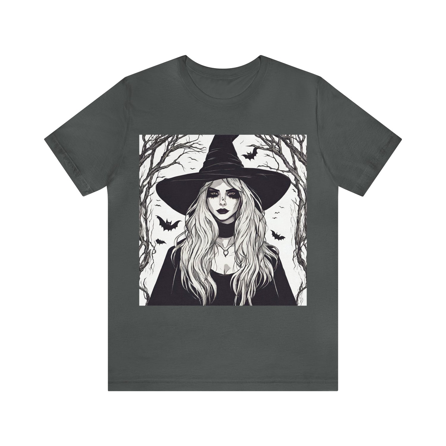 Asphalt T-Shirt Halloween Shirt for Adults for Halloween Present Graphic Tee Bella Canvas Black White Petrova Designs