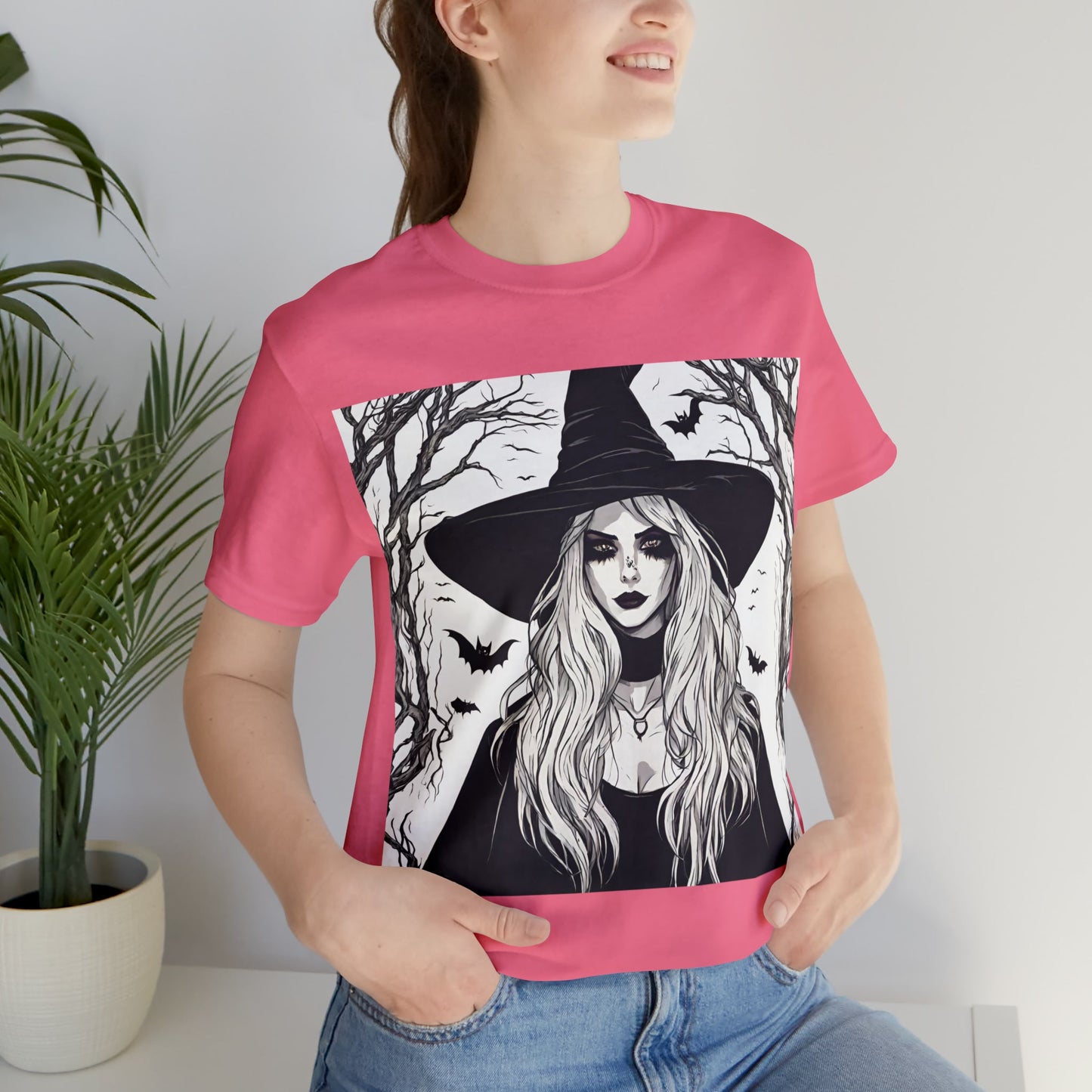 T-Shirt Halloween Shirt for Adults for Halloween Present Graphic Tee Bella Canvas Black White Petrova Designs