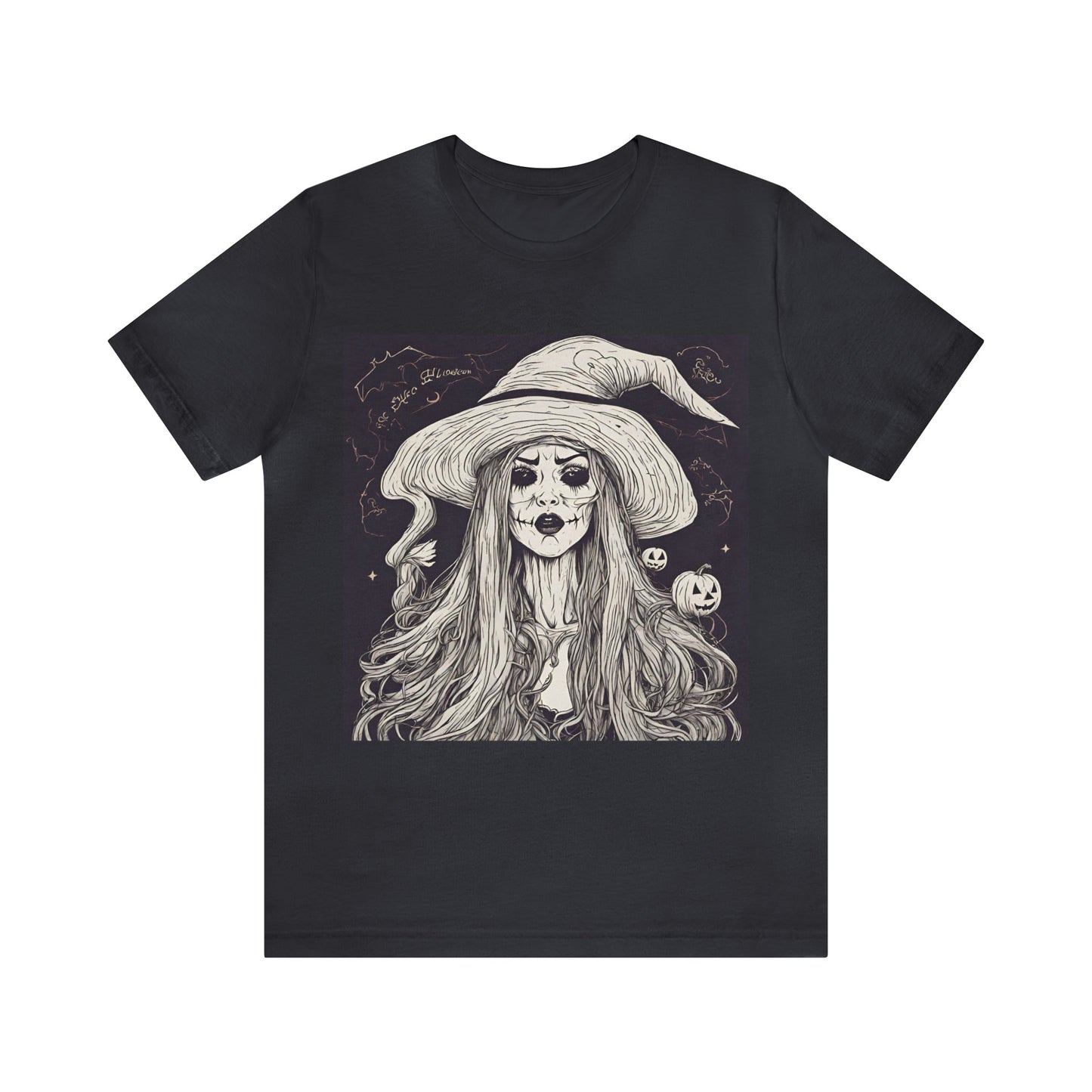 Dark Grey T-Shirt Halloween Shirt for Adults for Halloween Present Graphic Tee Bella Canvas Black White Pink Petrova Designs