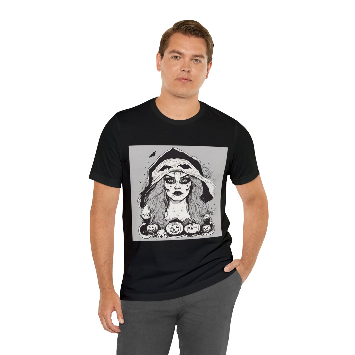 T-Shirt Halloween Shirt for Adults for Halloween Present Graphic Tee Bella Canvas Black White Pink Petrova Designs