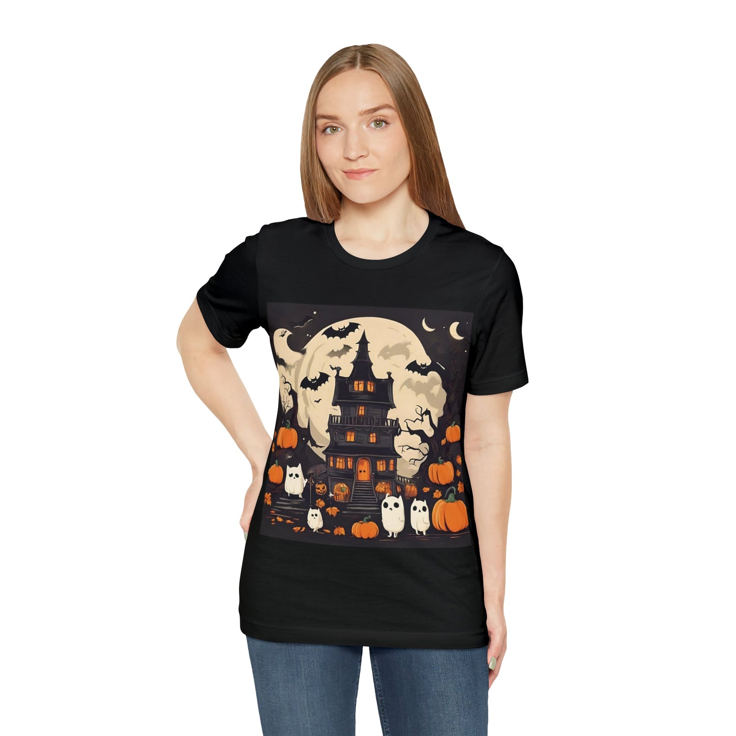 T-Shirt Halloween T-Shirt Graphic Tee for Men Women Bella Canvas Shirt Halloween Petrova Designs