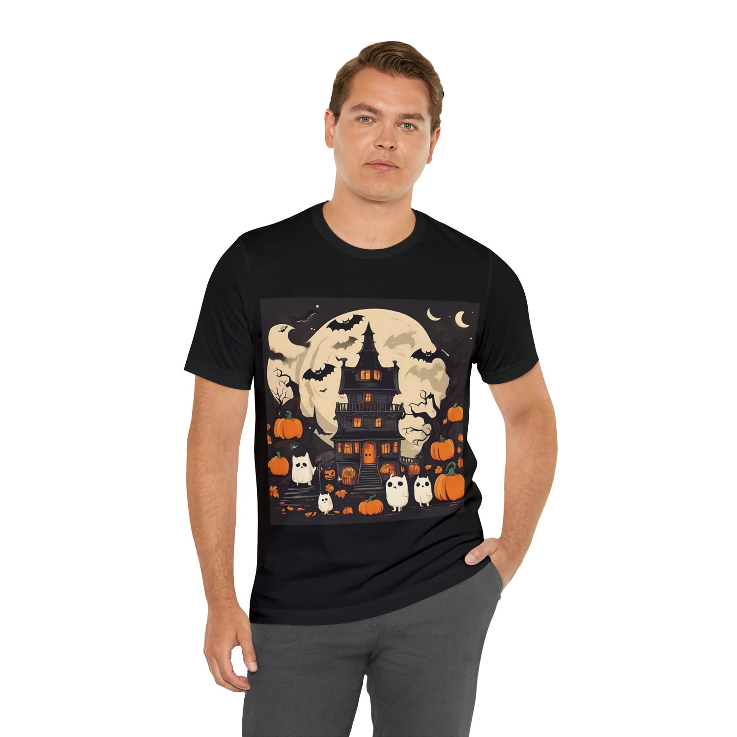 T-Shirt Halloween T-Shirt Graphic Tee for Men Women Bella Canvas Shirt Halloween Petrova Designs