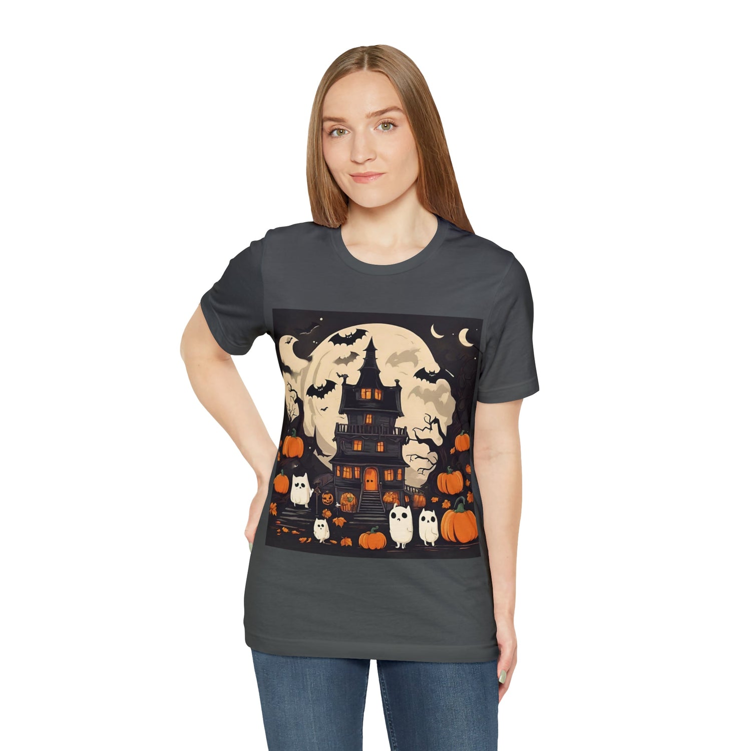 T-Shirt Halloween T-Shirt Graphic Tee for Men Women Bella Canvas Shirt Halloween Petrova Designs