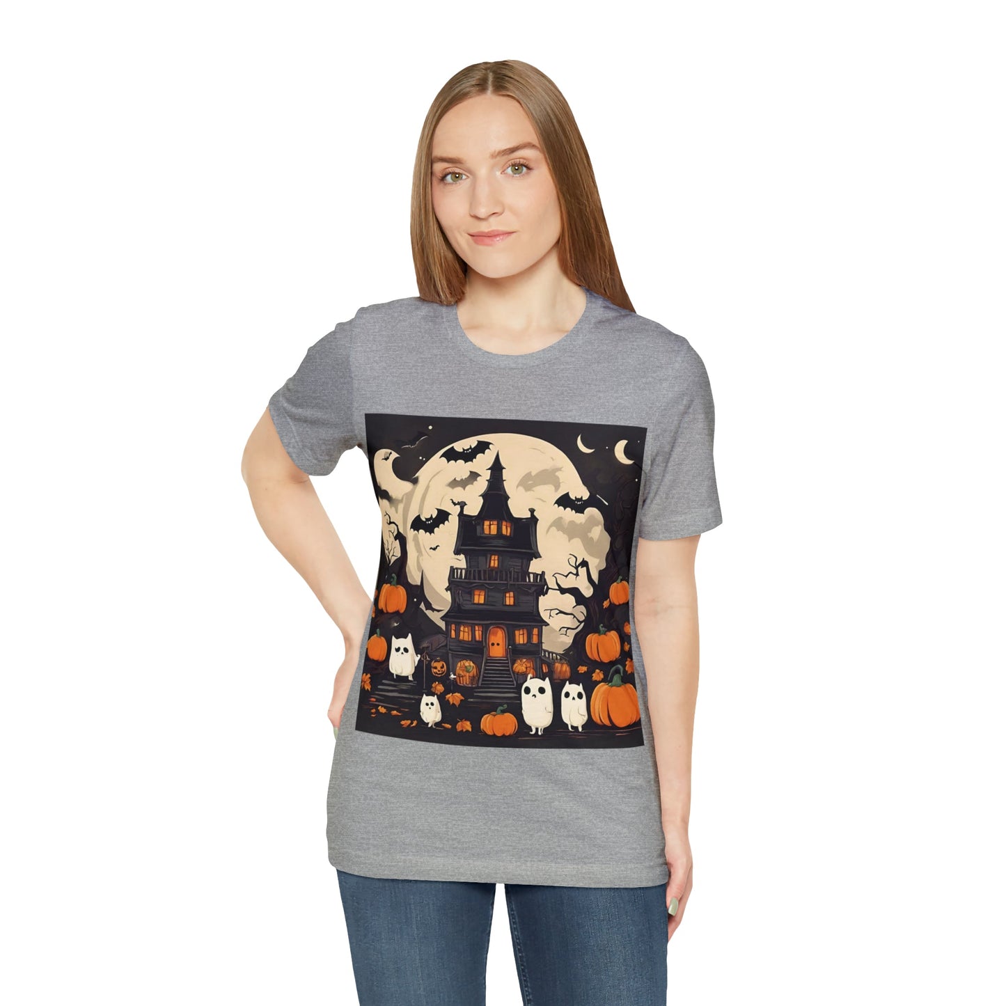 T-Shirt Halloween T-Shirt Graphic Tee for Men Women Bella Canvas Shirt Halloween Petrova Designs