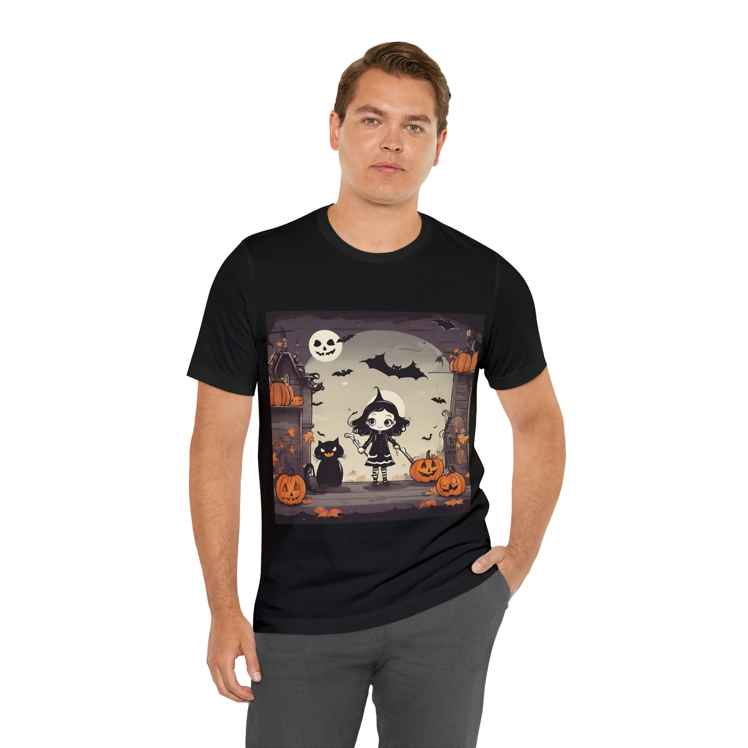 T-Shirt Halloween T-Shirt Graphic Tee for Men Women Bella Canvas Shirt Halloween Petrova Designs