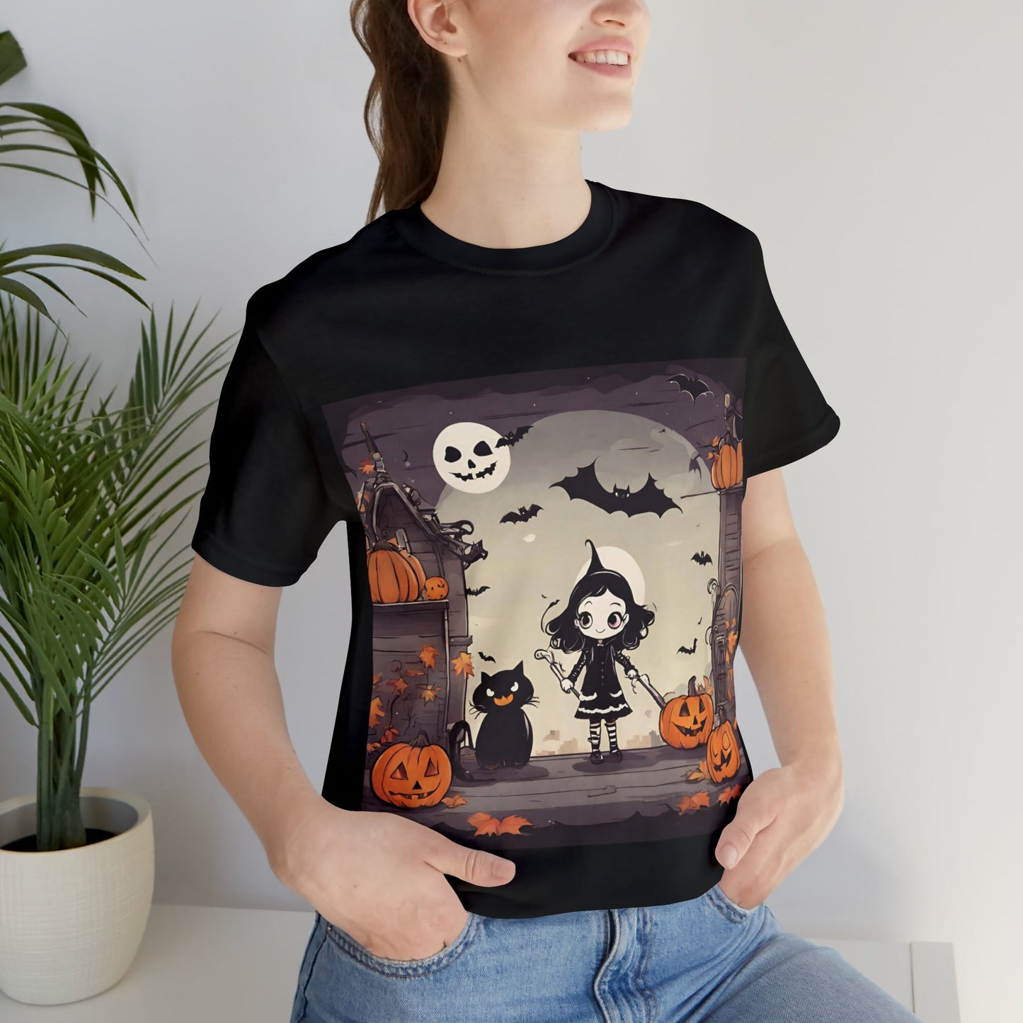 T-Shirt Halloween T-Shirt Graphic Tee for Men Women Bella Canvas Shirt Halloween Petrova Designs