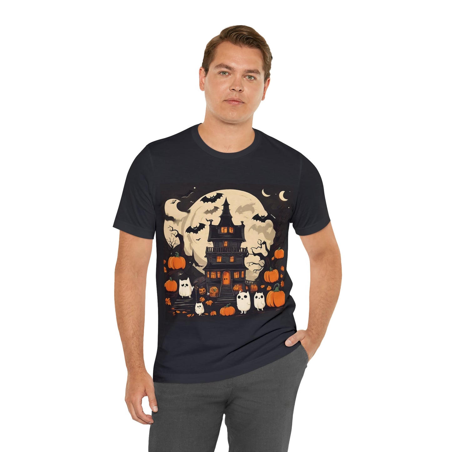 T-Shirt Halloween T-Shirt Graphic Tee for Men Women Bella Canvas Shirt Halloween Petrova Designs