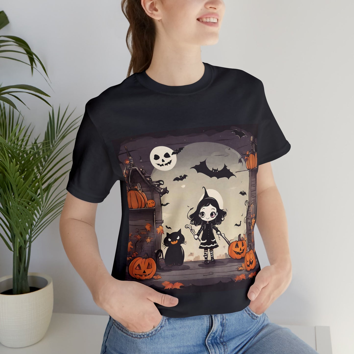 T-Shirt Halloween T-Shirt Graphic Tee for Men Women Bella Canvas Shirt Halloween Petrova Designs