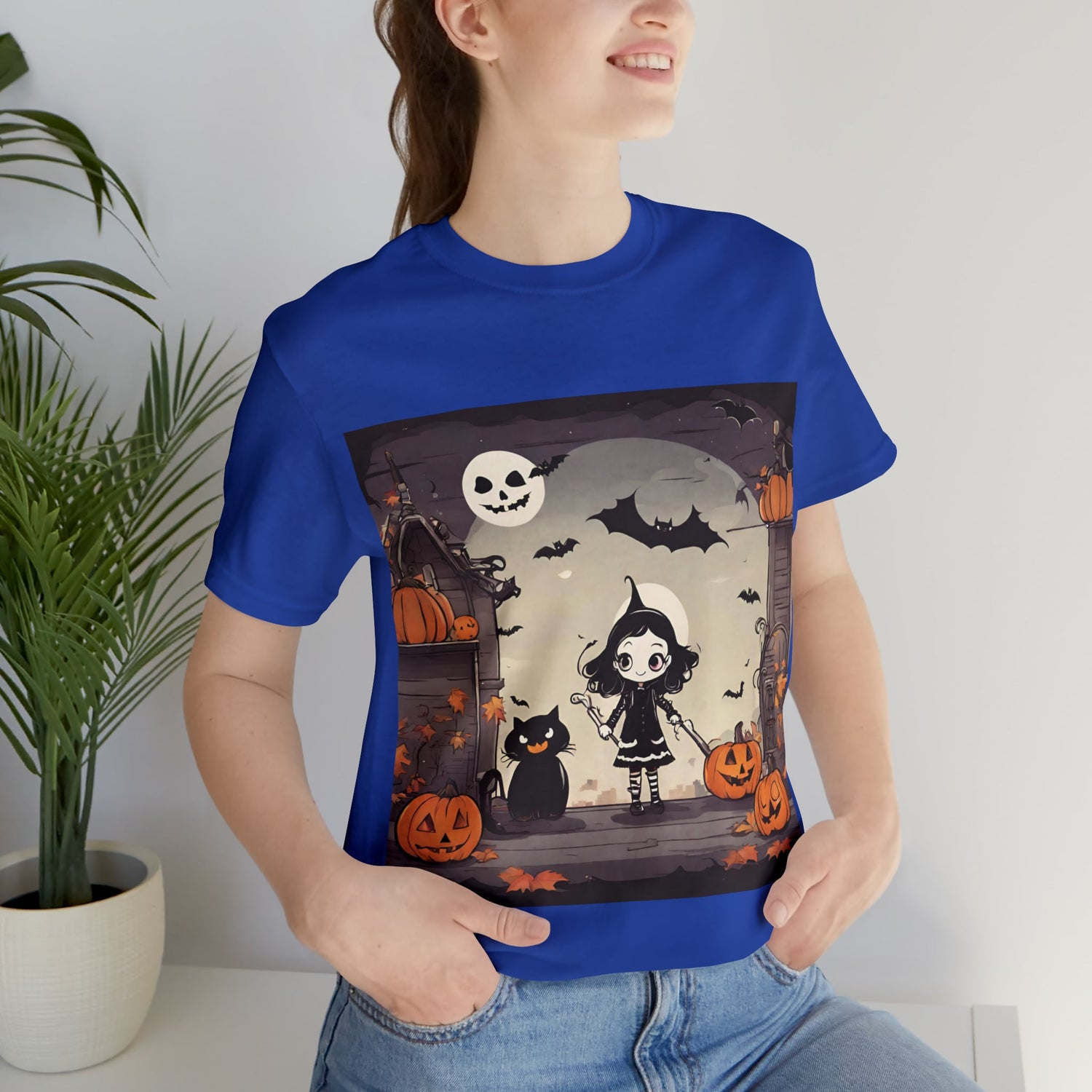 T-Shirt Halloween T-Shirt Graphic Tee for Men Women Bella Canvas Shirt Halloween Petrova Designs