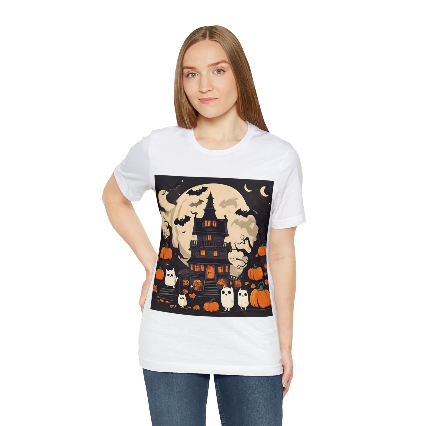 T-Shirt Halloween T-Shirt Graphic Tee for Men Women Bella Canvas Shirt Halloween Petrova Designs