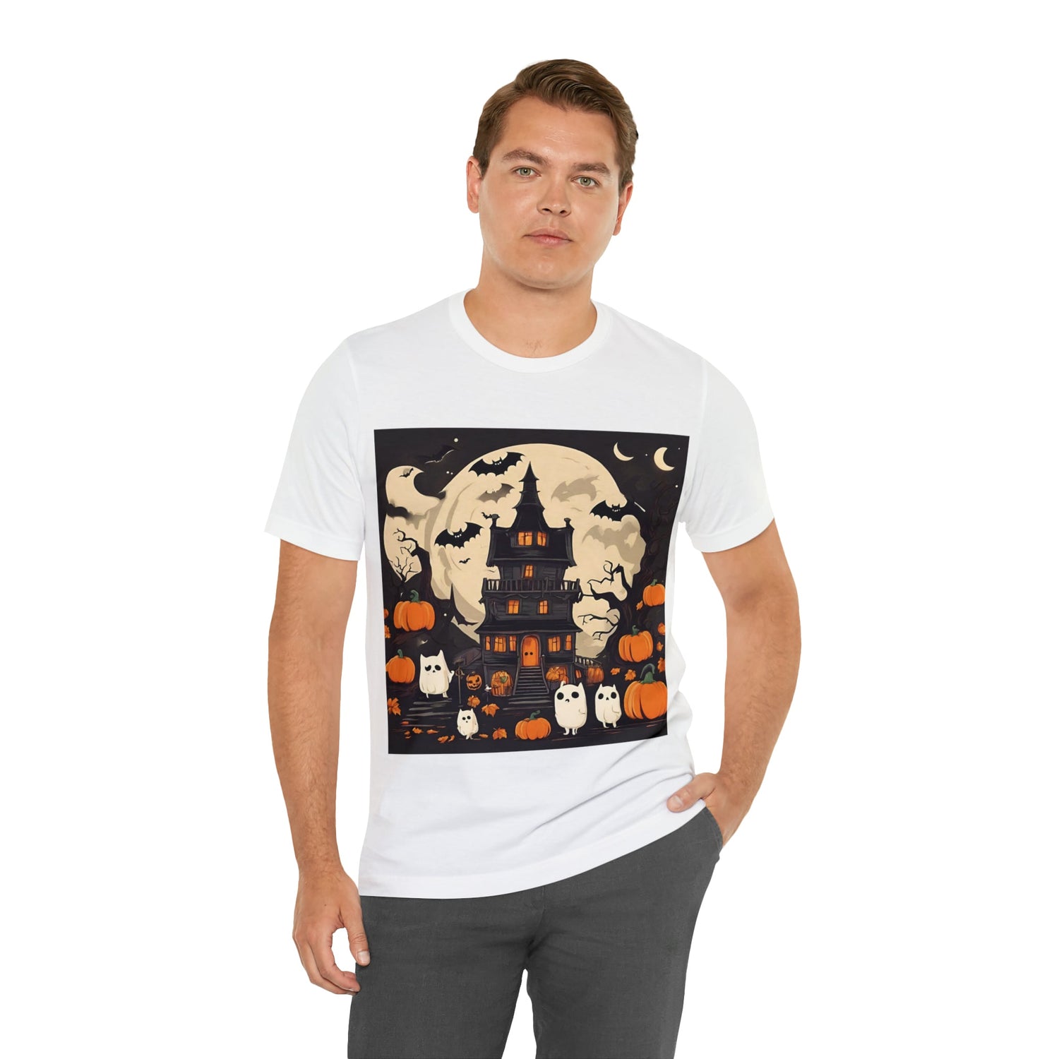 T-Shirt Halloween T-Shirt Graphic Tee for Men Women Bella Canvas Shirt Halloween Petrova Designs