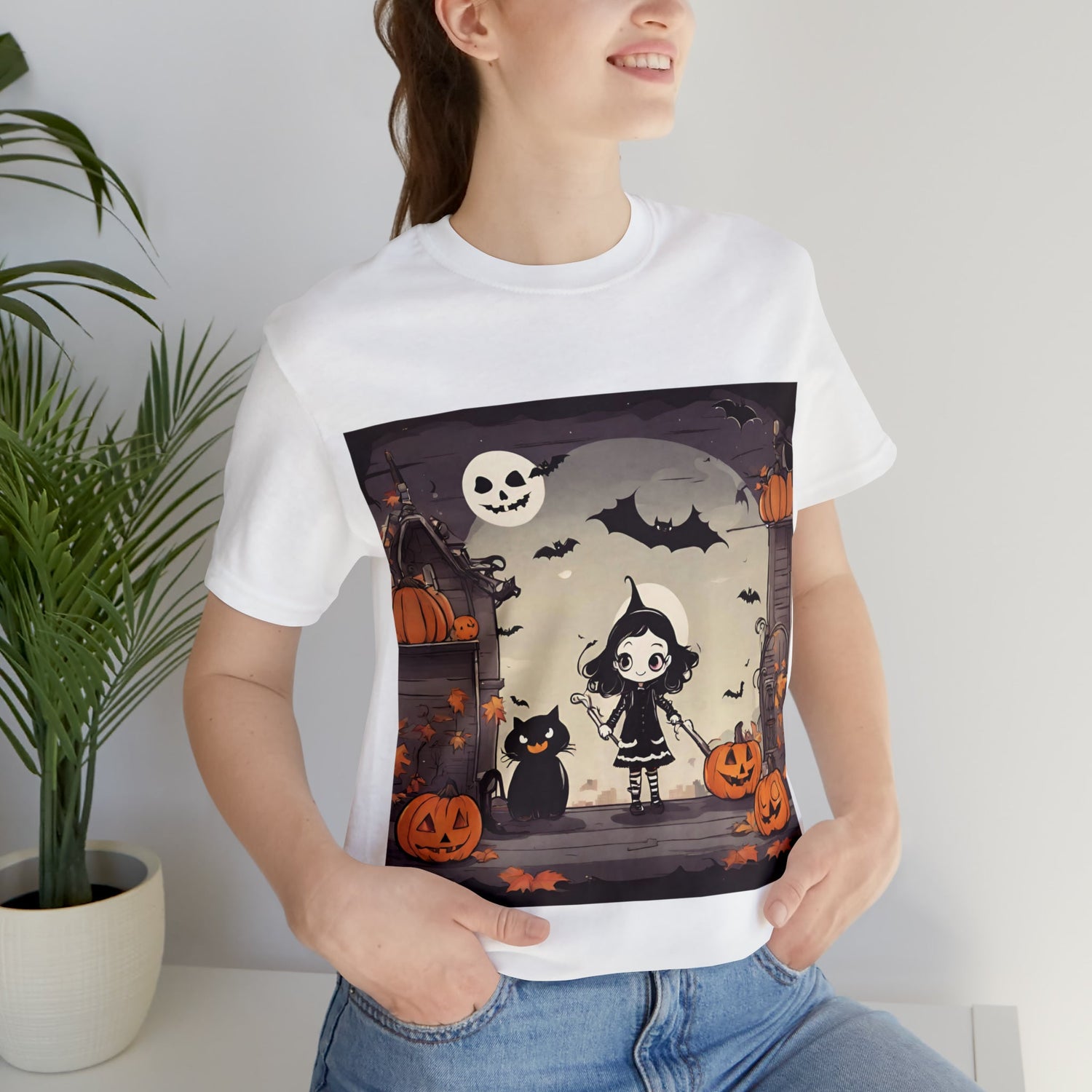 T-Shirt Halloween T-Shirt Graphic Tee for Men Women Bella Canvas Shirt Halloween Petrova Designs