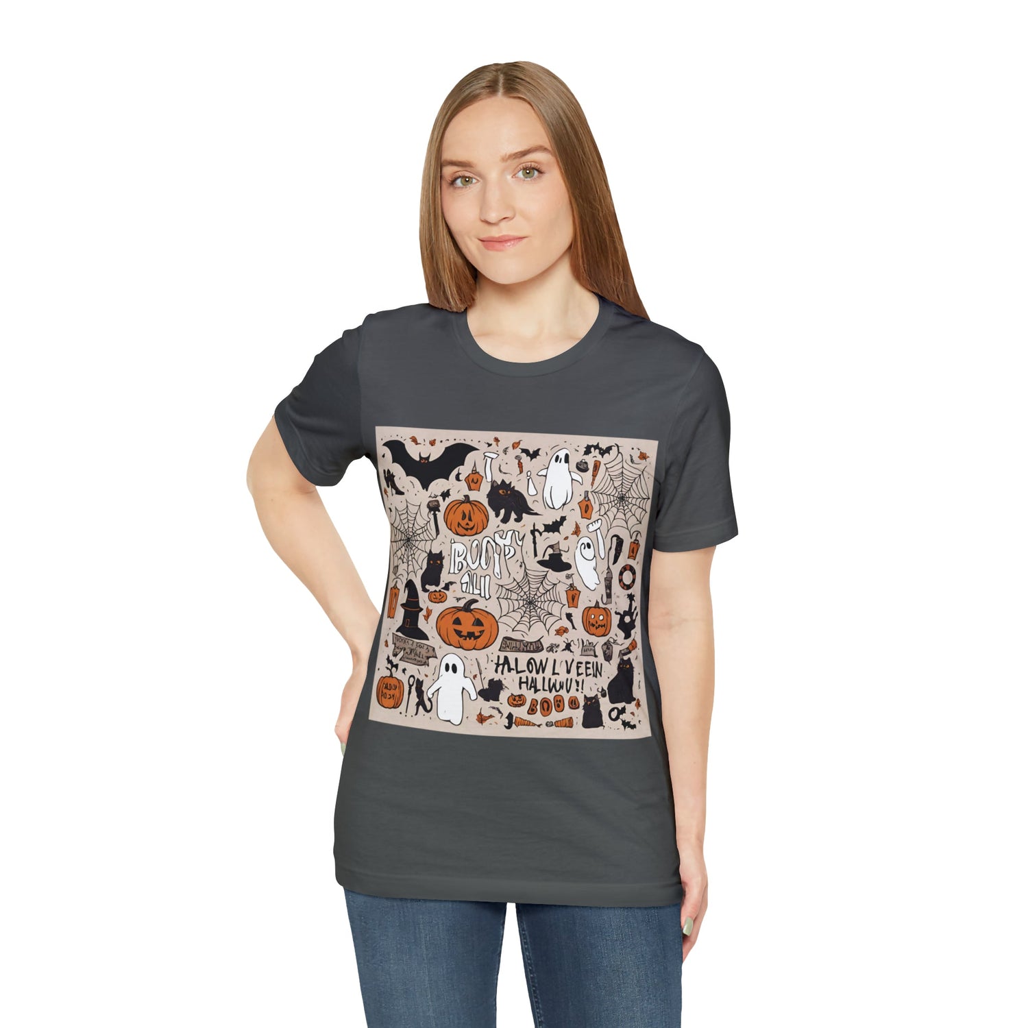 T-Shirt Halloween T-Shirt Graphic Tee for Men Women Bella Canvas Shirt Halloween Petrova Designs