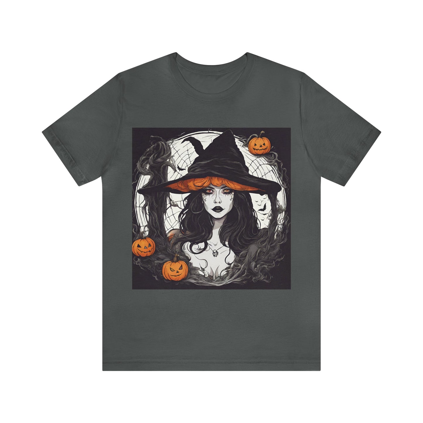 Asphalt T-Shirt Halloween T-Shirt Graphic Tee for Men Women Bella Canvas Shirt Halloween White Pink Petrova Designs