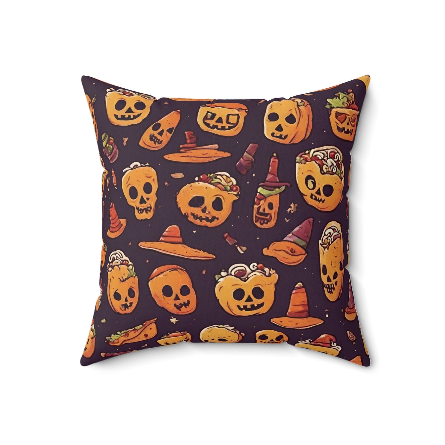 18" × 18" Home Decor Halloween Throw Pillow Decor Perfect for Couch or Sofa Accent Pillow Cute Petrova Designs