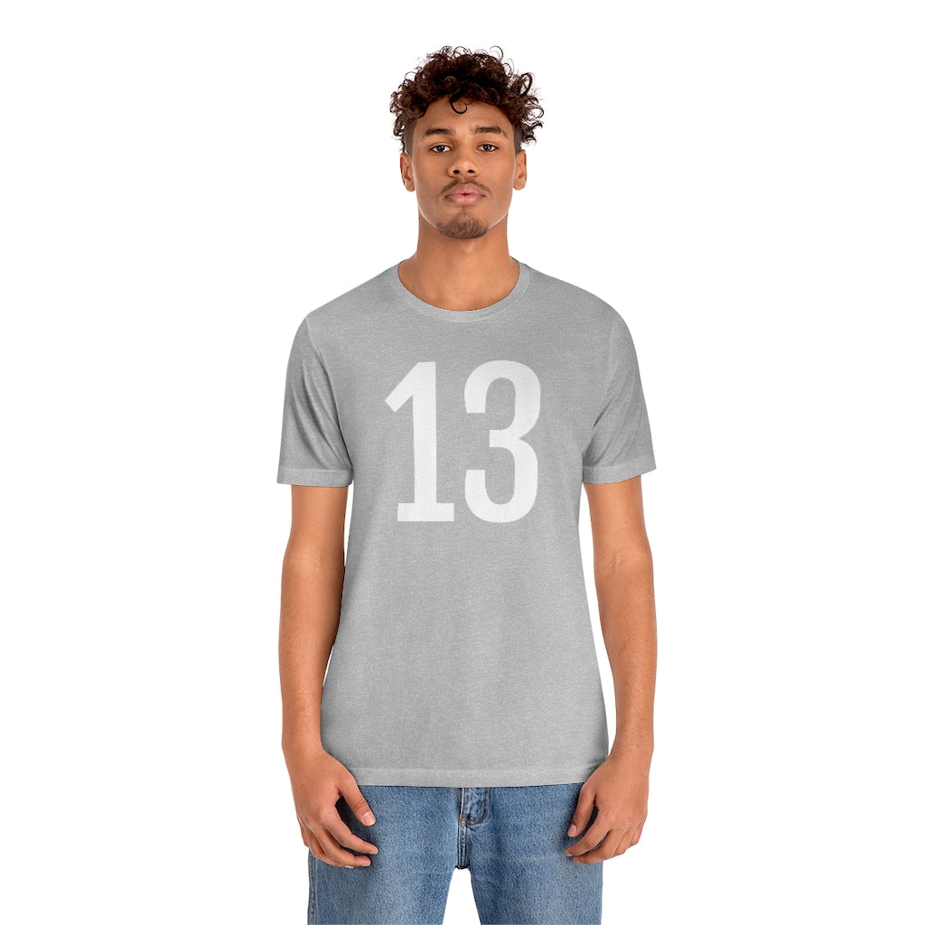 T-Shirt Numbered T Shirt with Number On Them for Numerological Black Tshirt Outfit 13 Petrova Designs